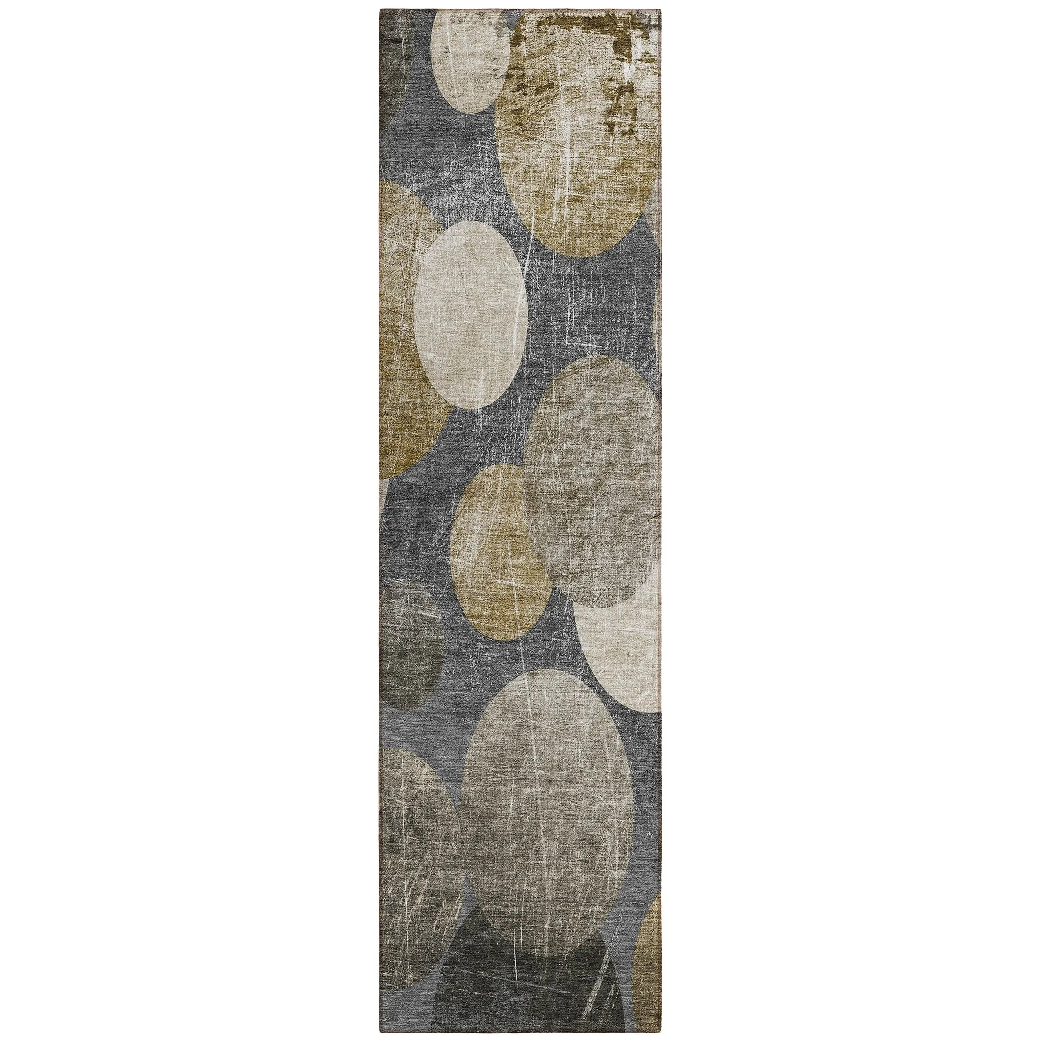 Machine Washable Indoor/ Outdoor Bubbles Chantille Rug