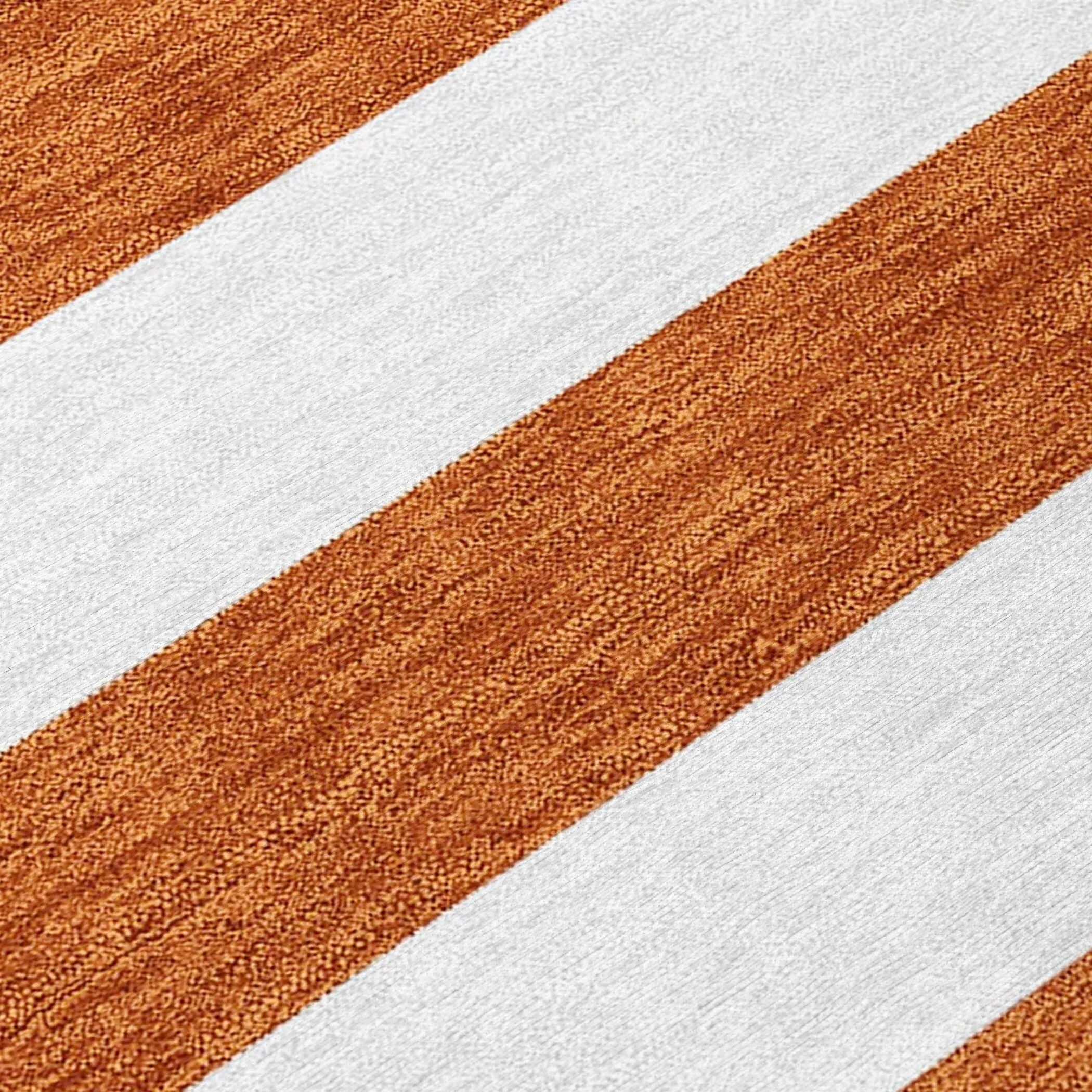 Machine Washable Indoor/ Outdoor Cabana Striped Chantille Rug