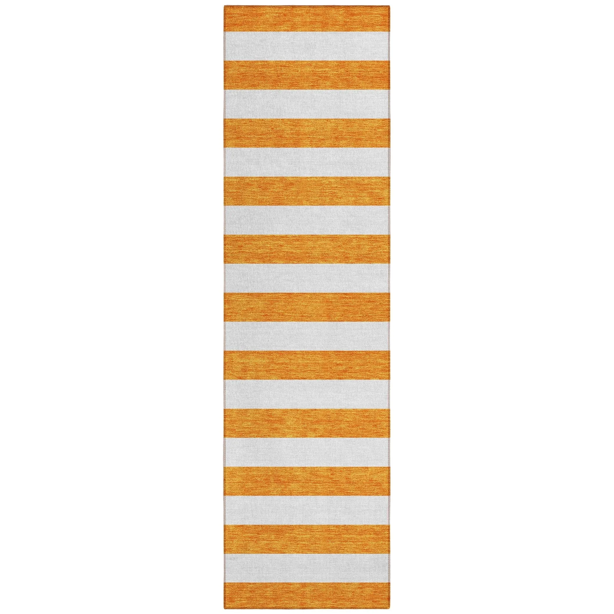 Machine Washable Indoor/ Outdoor Cabana Striped Chantille Rug