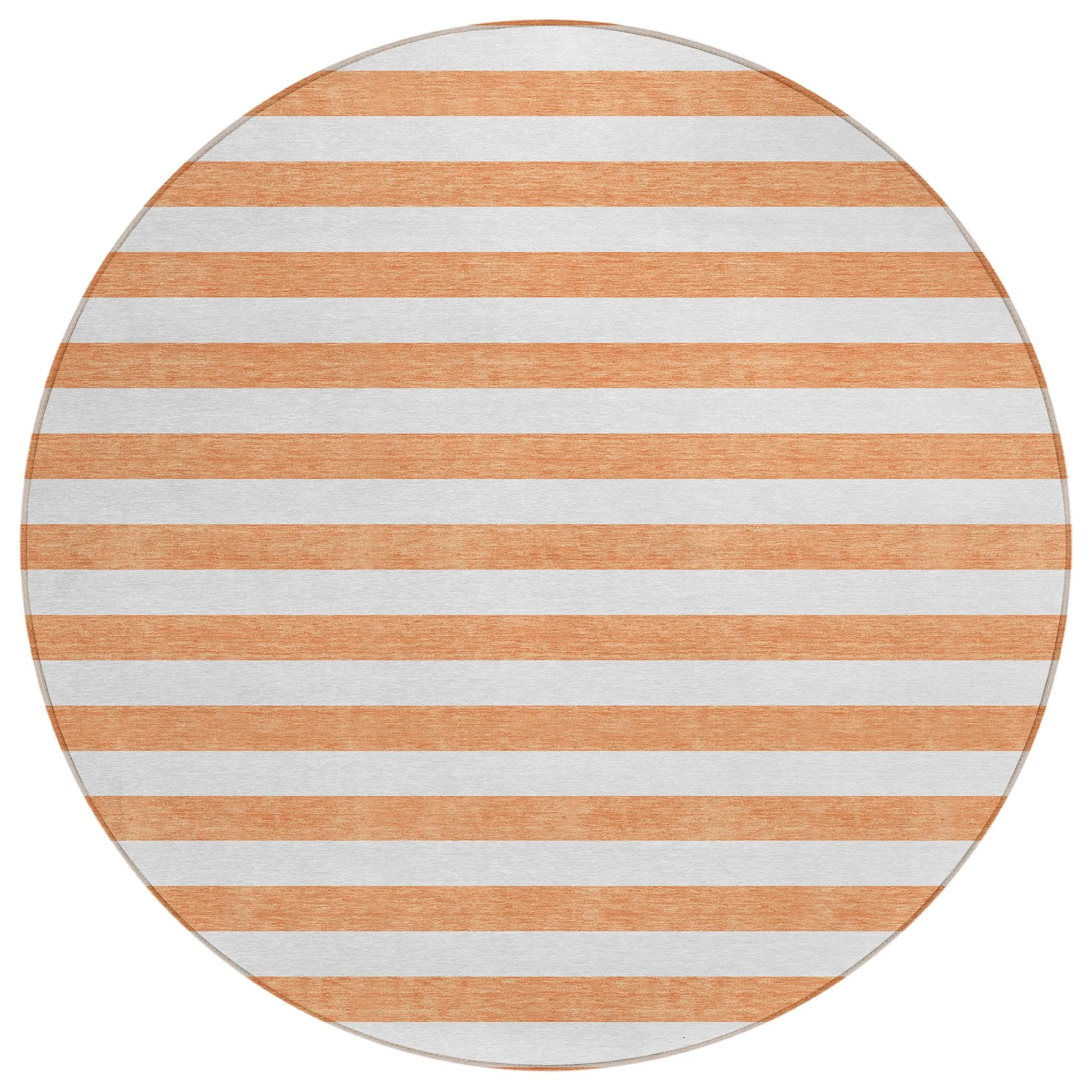 Machine Washable Indoor/ Outdoor Cabana Striped Chantille Rug