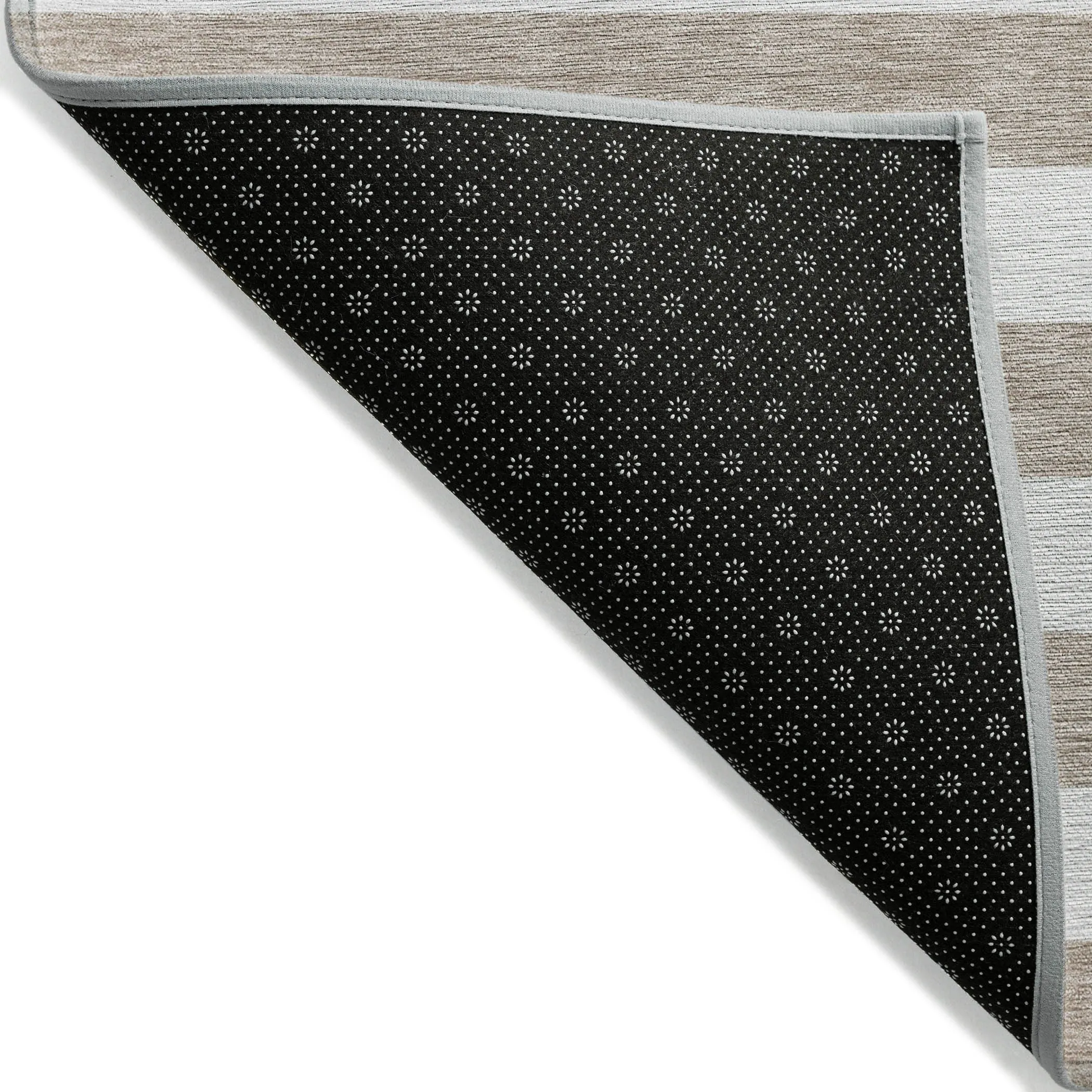 Machine Washable Indoor/ Outdoor Cabana Striped Chantille Rug