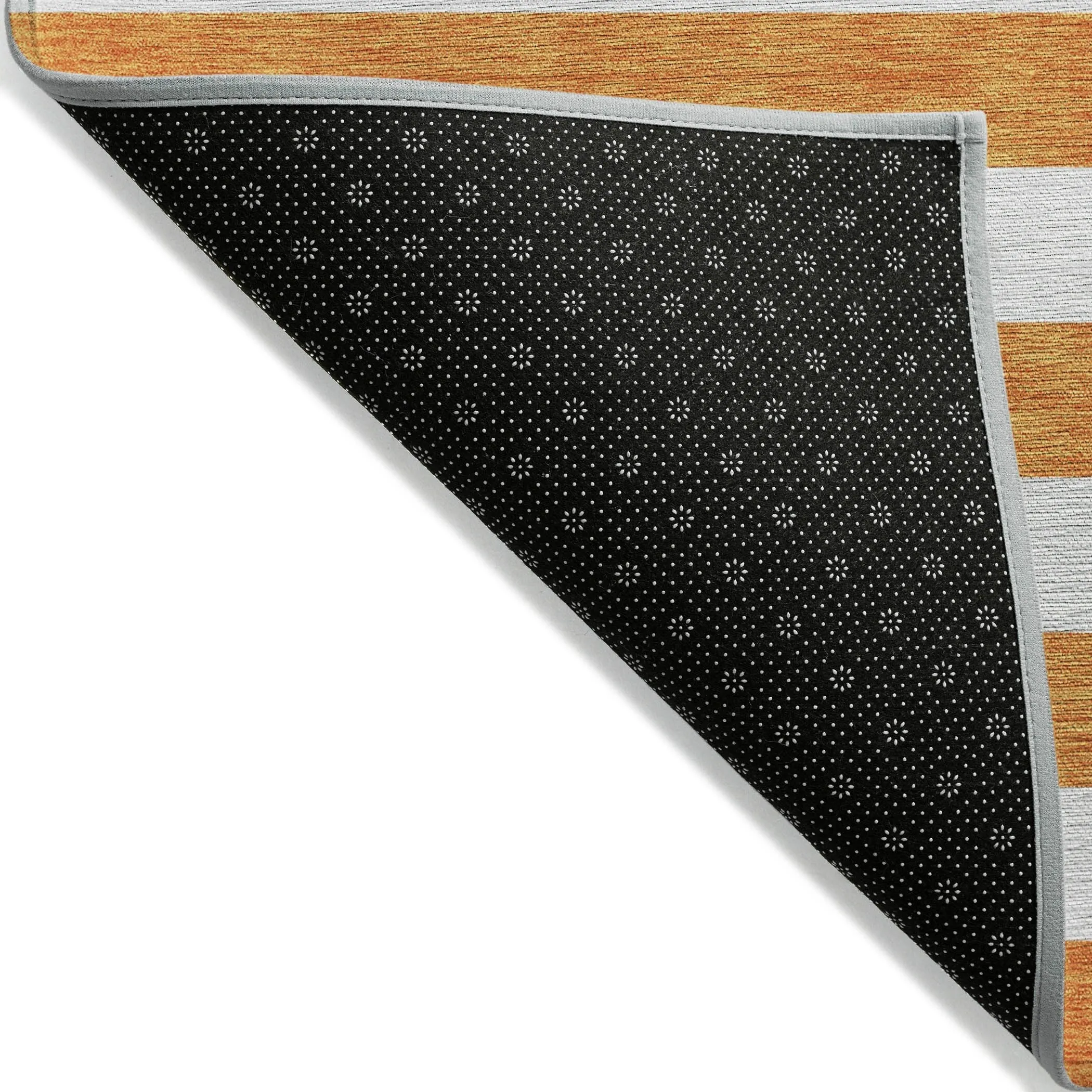 Machine Washable Indoor/ Outdoor Cabana Striped Chantille Rug