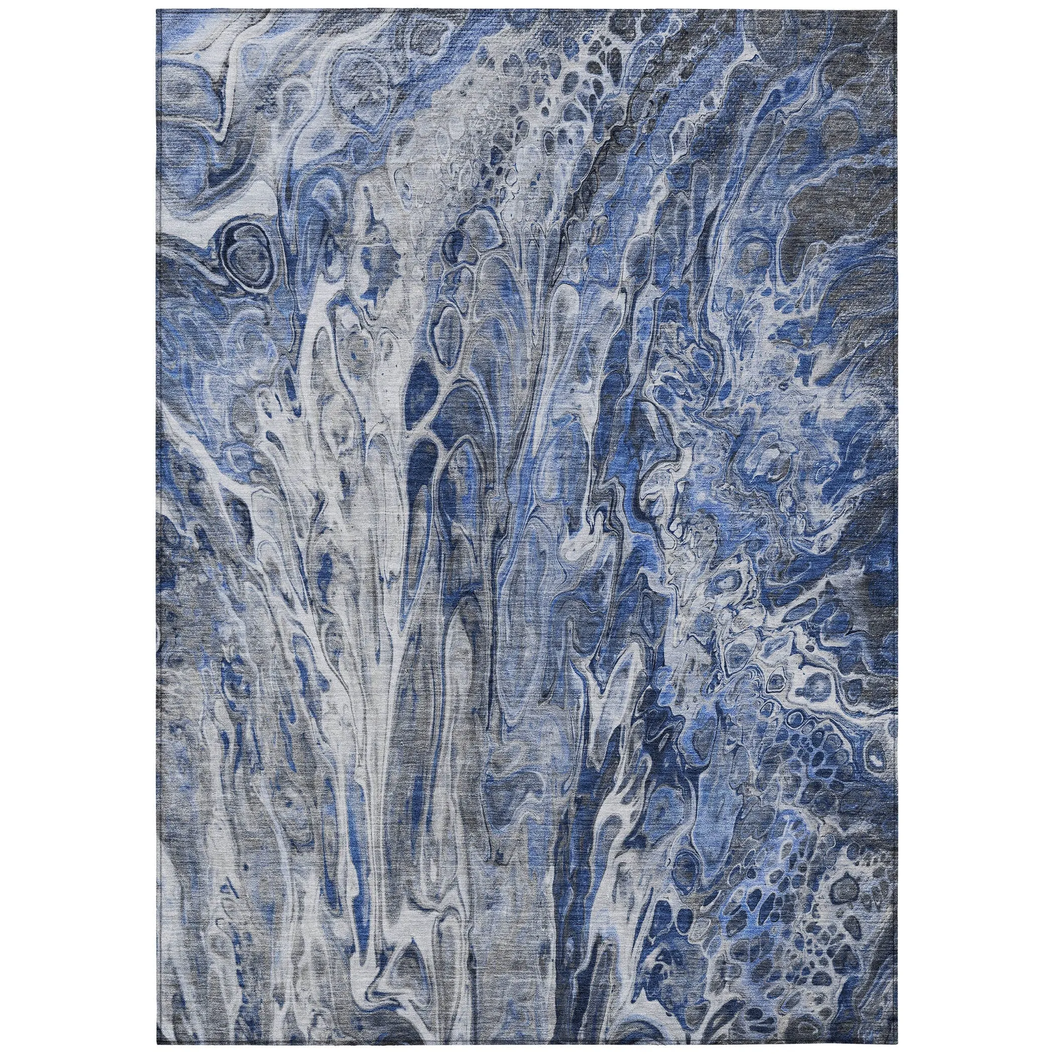 Machine Washable Indoor/ Outdoor Chantille Abstract Modern Rug