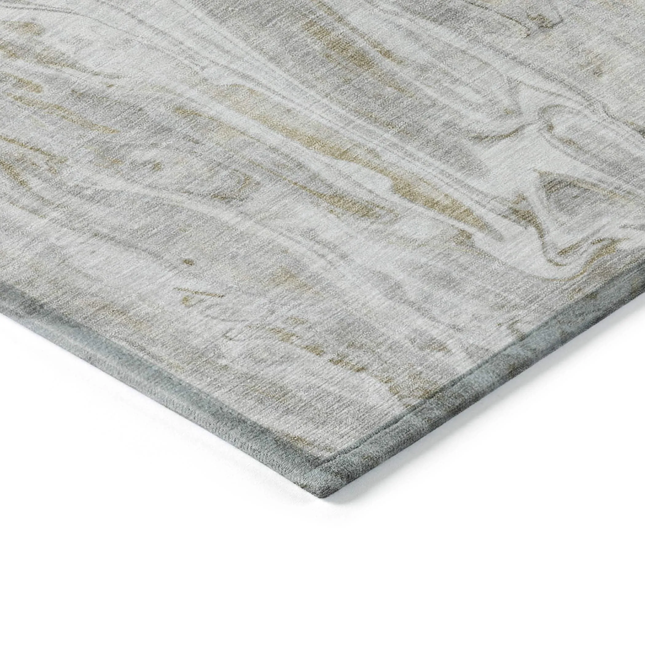 Machine Washable Indoor/ Outdoor Chantille Abstract Modern Rug