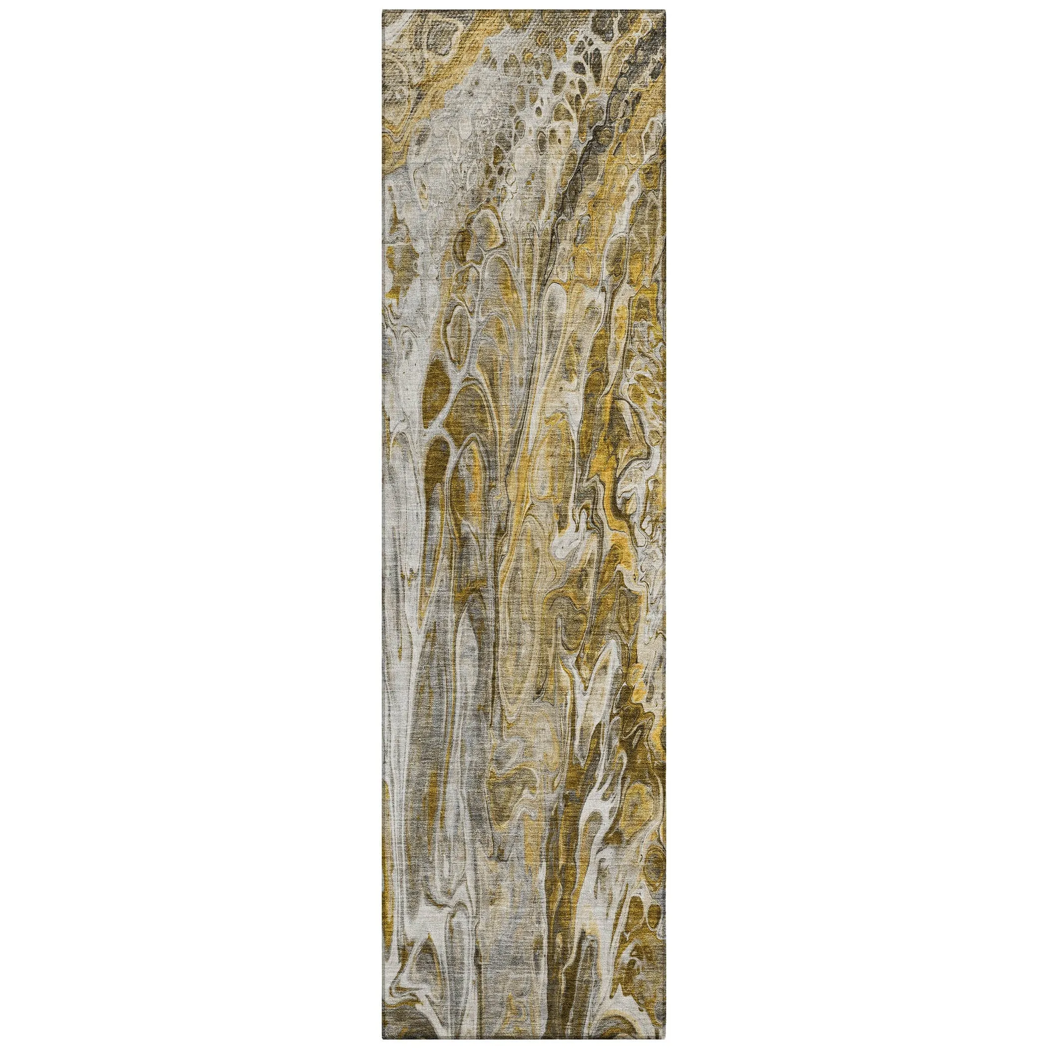 Machine Washable Indoor/ Outdoor Chantille Abstract Modern Rug