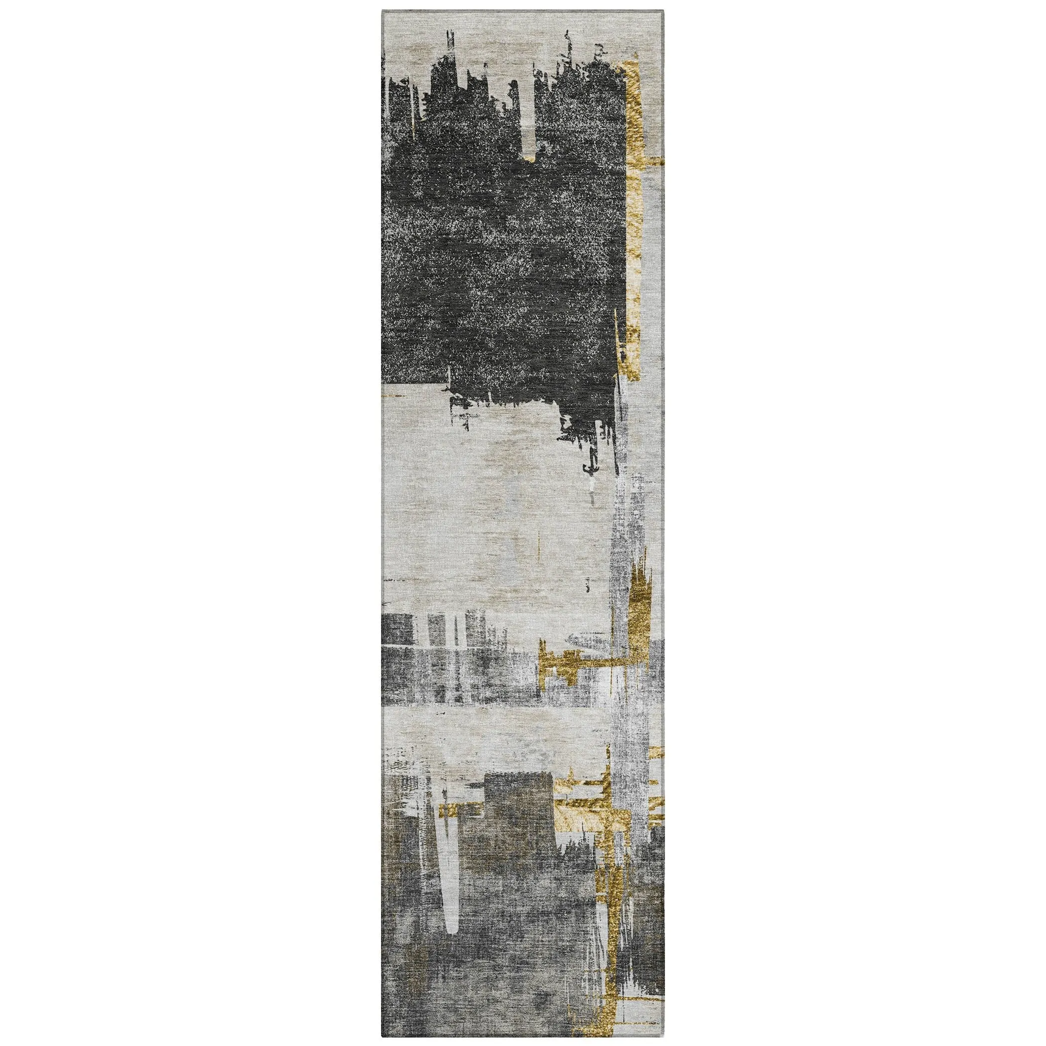 Machine Washable Indoor/ Outdoor Chantille Abstract Modern Rug