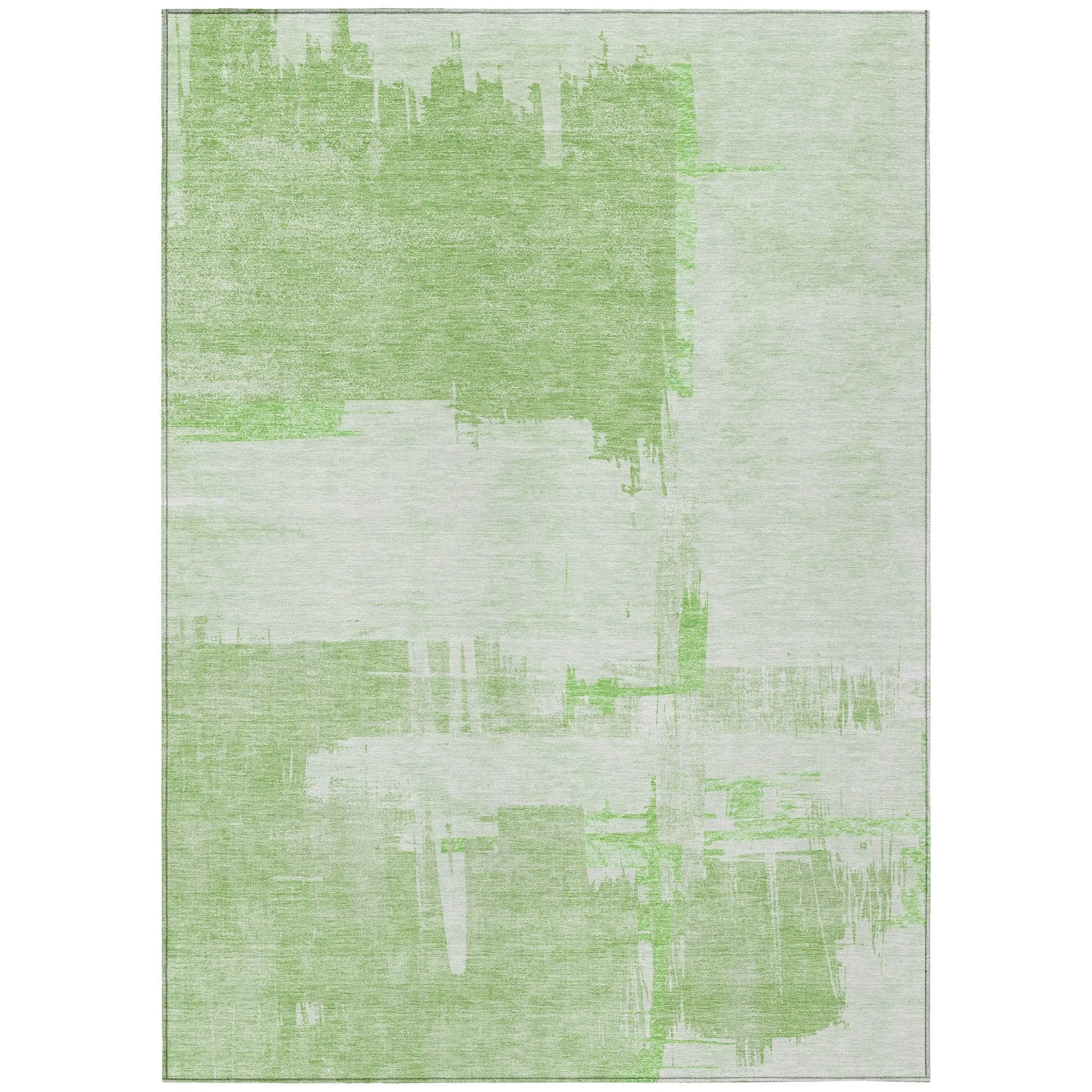 Machine Washable Indoor/ Outdoor Chantille Abstract Modern Rug
