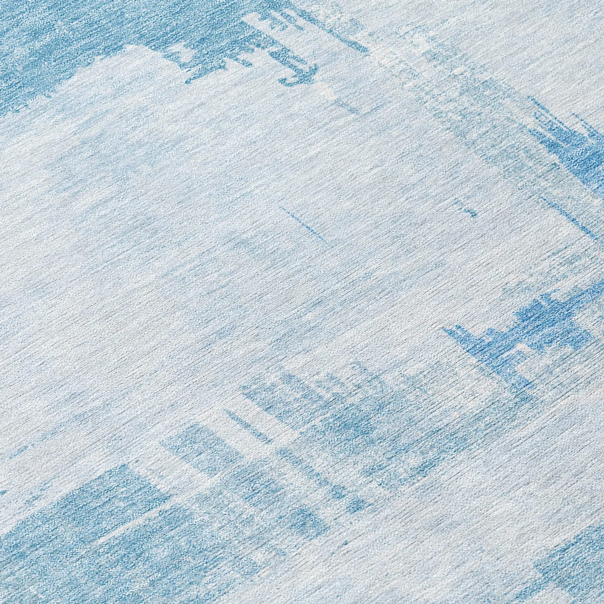 Machine Washable Indoor/ Outdoor Chantille Abstract Modern Rug
