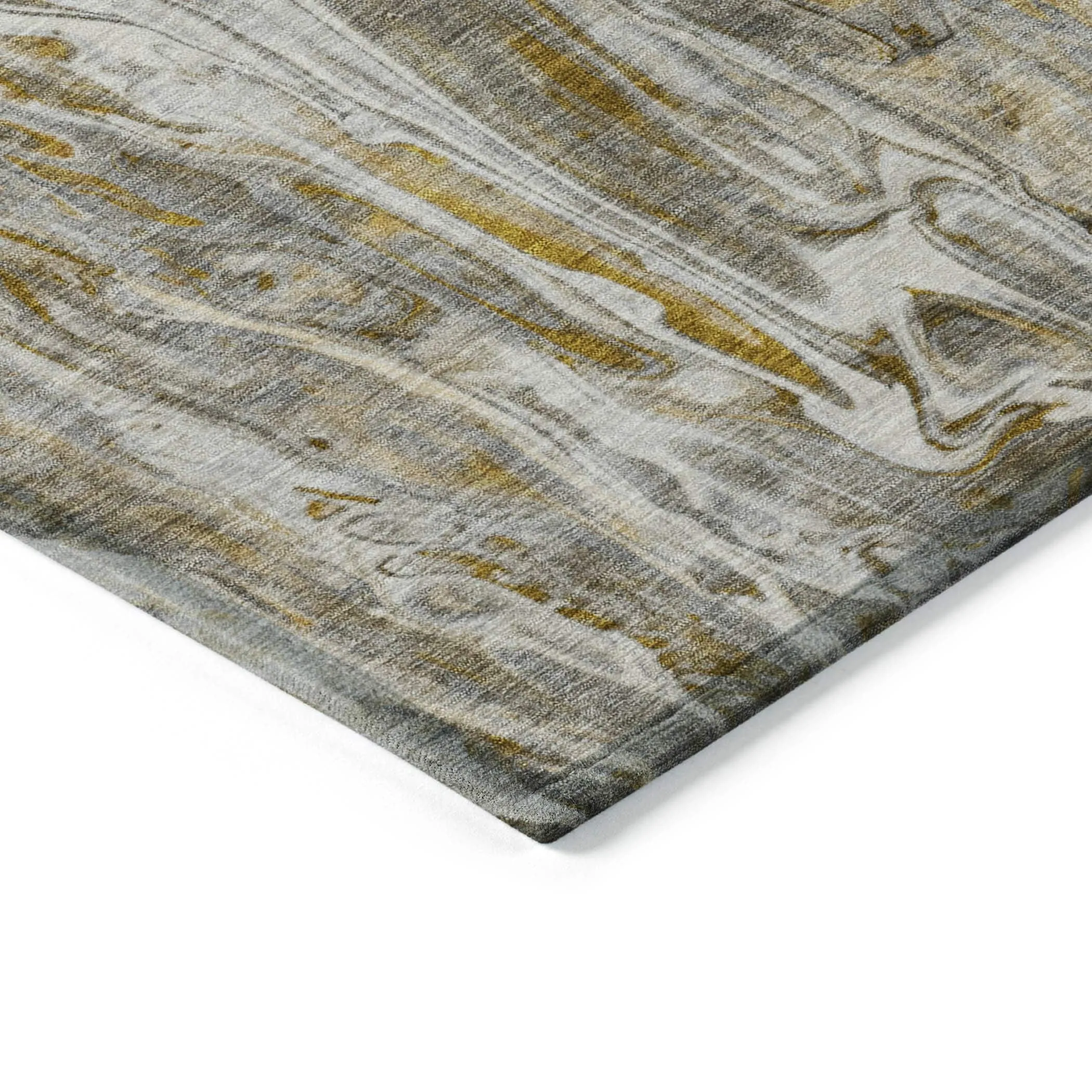 Machine Washable Indoor/ Outdoor Chantille Abstract Modern Rug