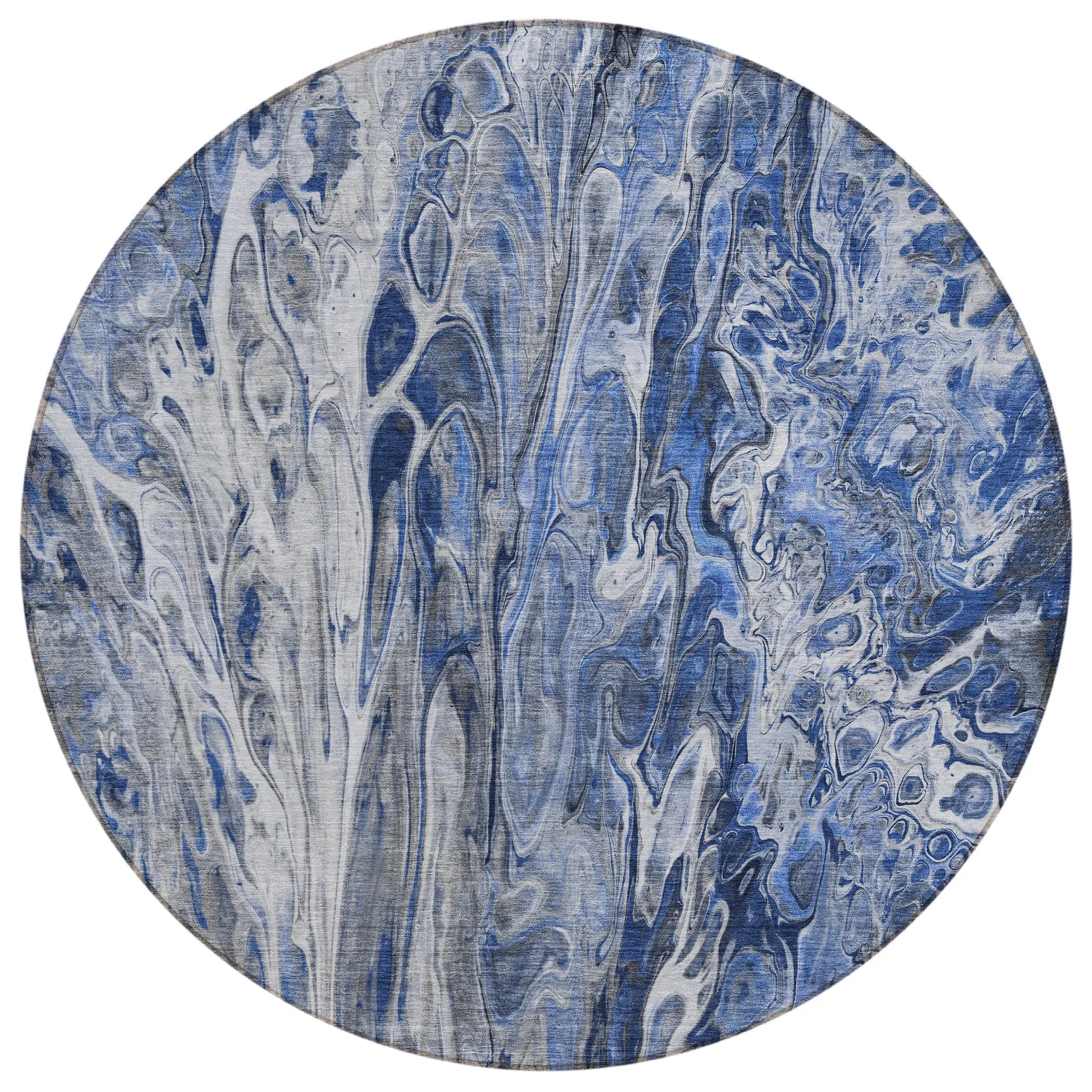 Machine Washable Indoor/ Outdoor Chantille Abstract Modern Rug
