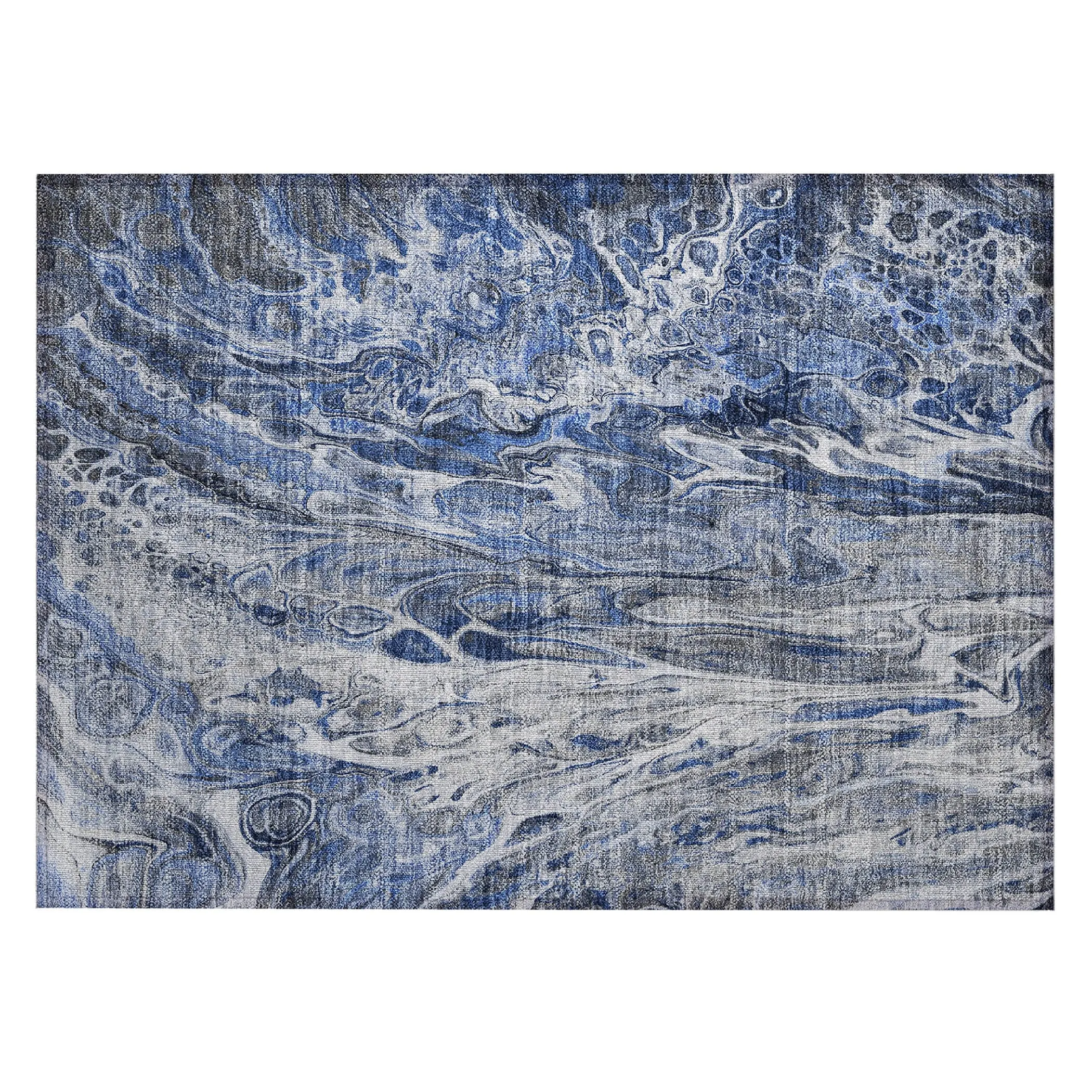 Machine Washable Indoor/ Outdoor Chantille Abstract Modern Rug