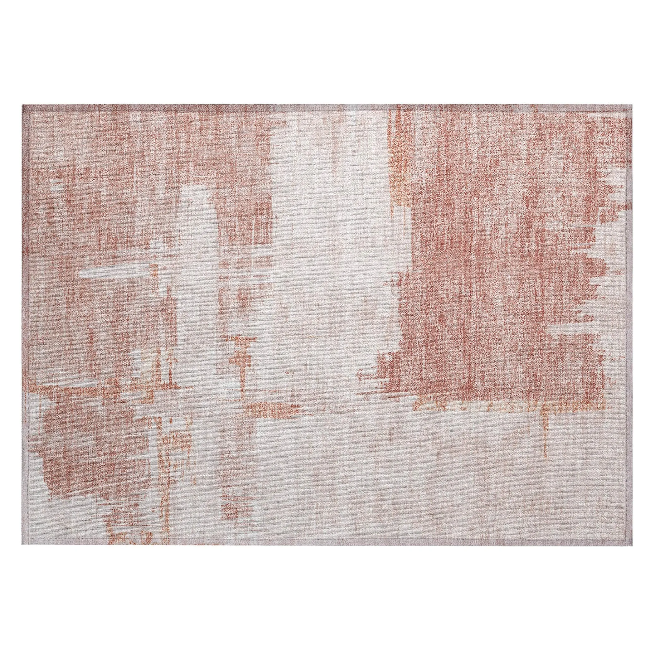 Machine Washable Indoor/ Outdoor Chantille Abstract Modern Rug
