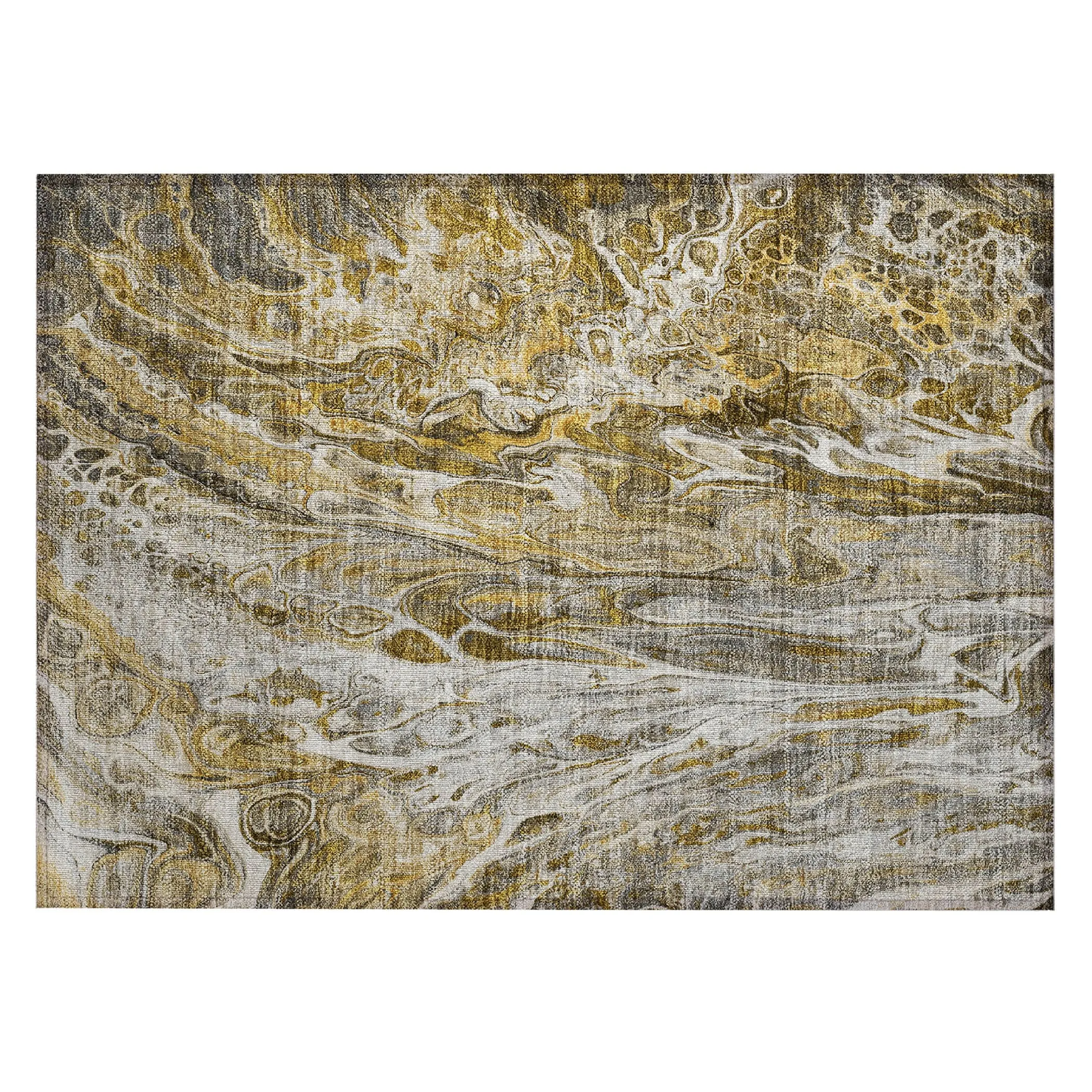Machine Washable Indoor/ Outdoor Chantille Abstract Modern Rug
