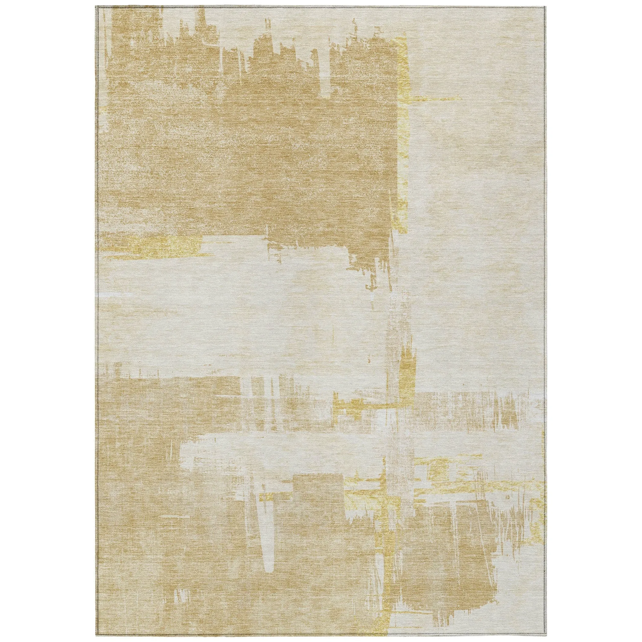 Machine Washable Indoor/ Outdoor Chantille Abstract Modern Rug