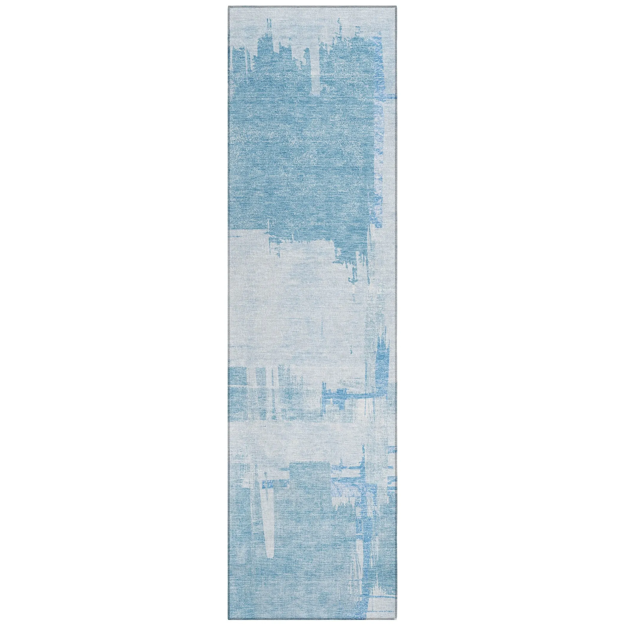 Machine Washable Indoor/ Outdoor Chantille Abstract Modern Rug