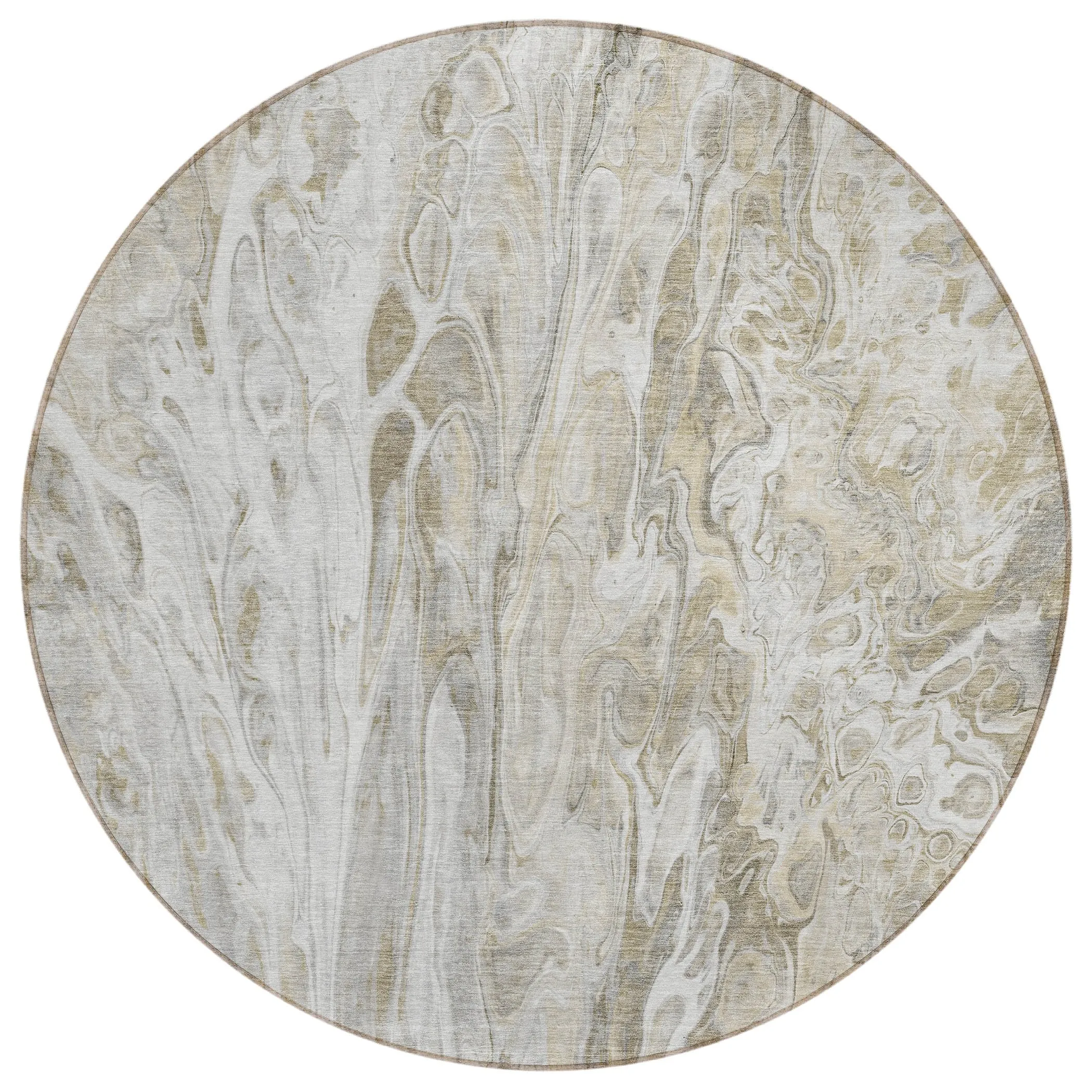 Machine Washable Indoor/ Outdoor Chantille Abstract Modern Rug