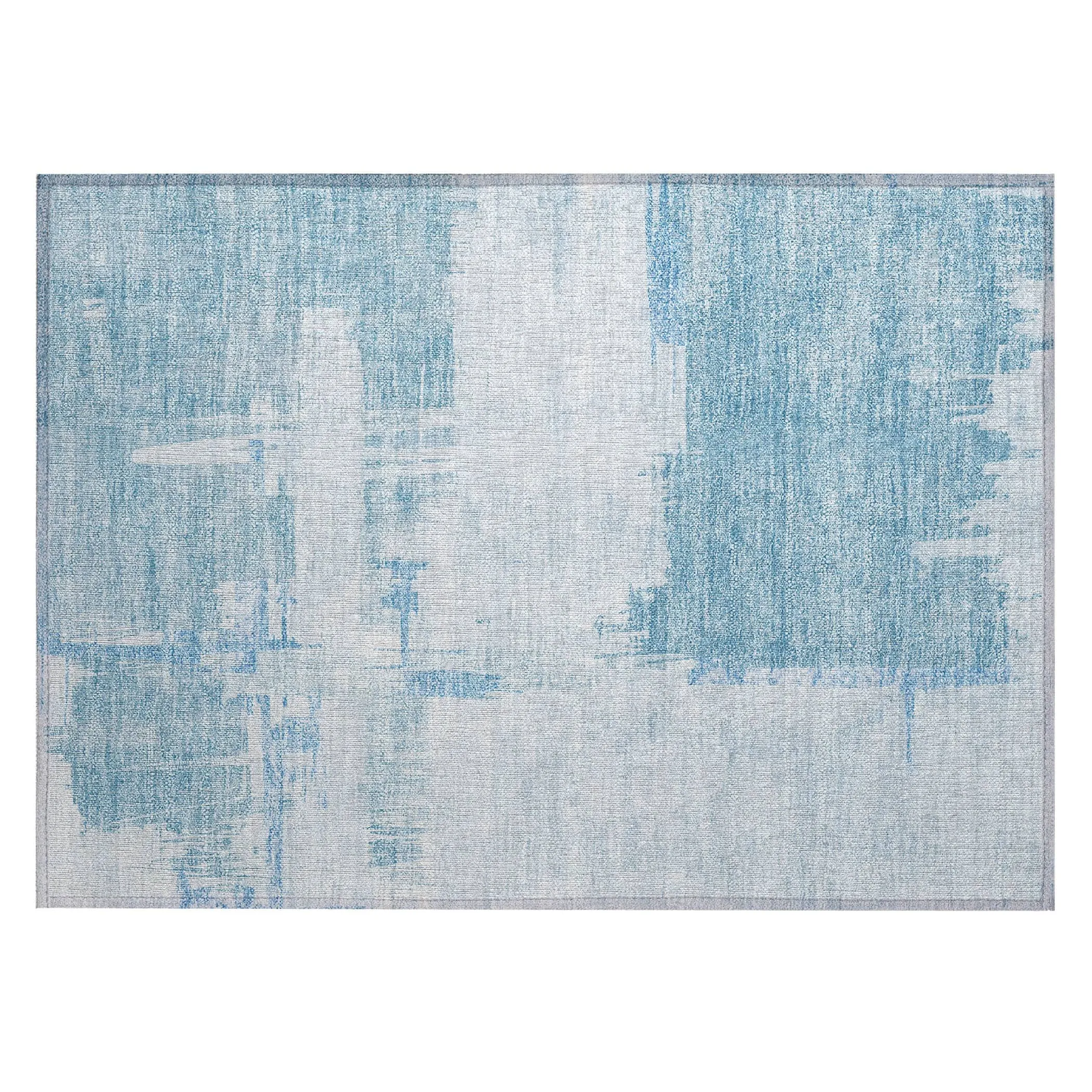 Machine Washable Indoor/ Outdoor Chantille Abstract Modern Rug