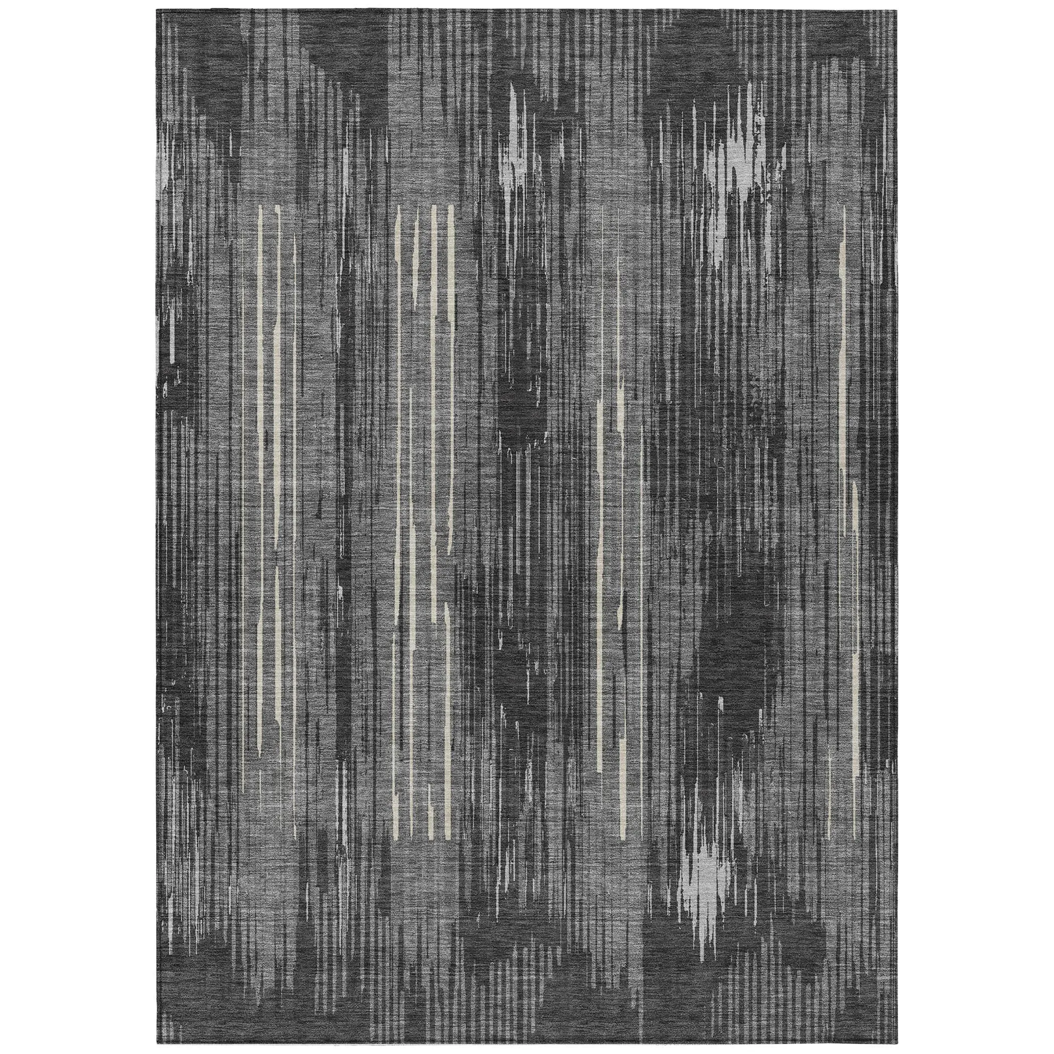 Machine Washable Indoor/ Outdoor Chantille Abstract Ombre Rug