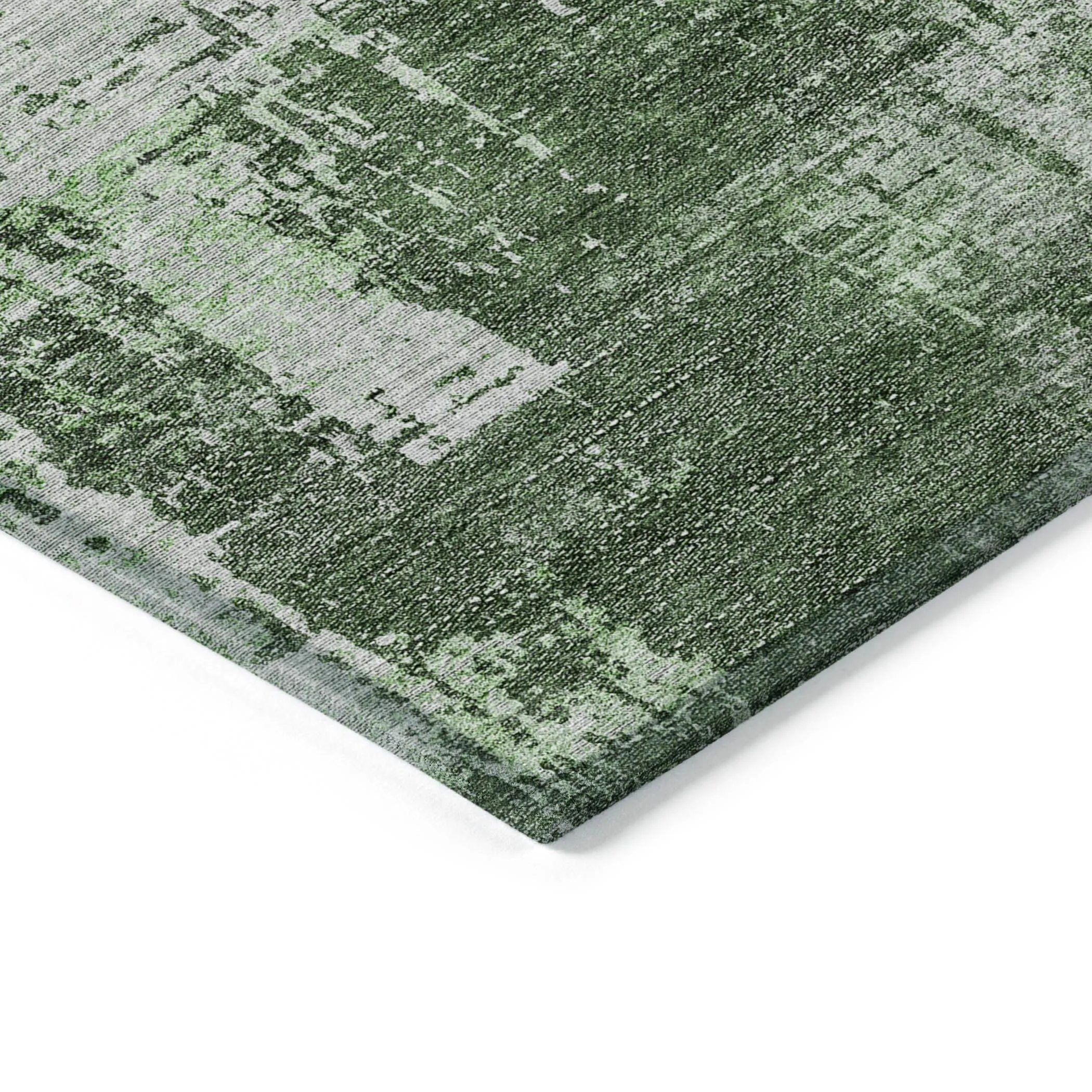 Machine Washable Indoor/ Outdoor Chantille Abstract Ombre Rug