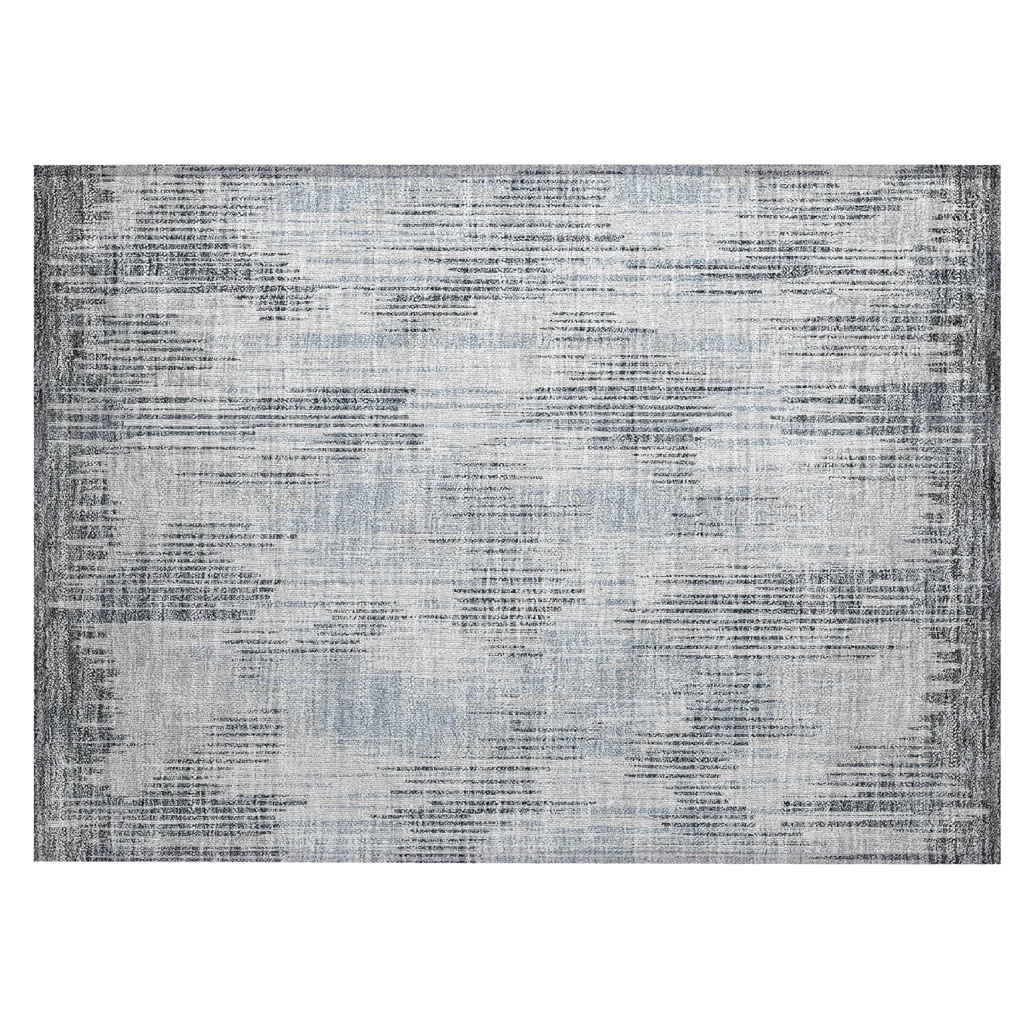 Machine Washable Indoor/ Outdoor Chantille Abstract Ombre Rug