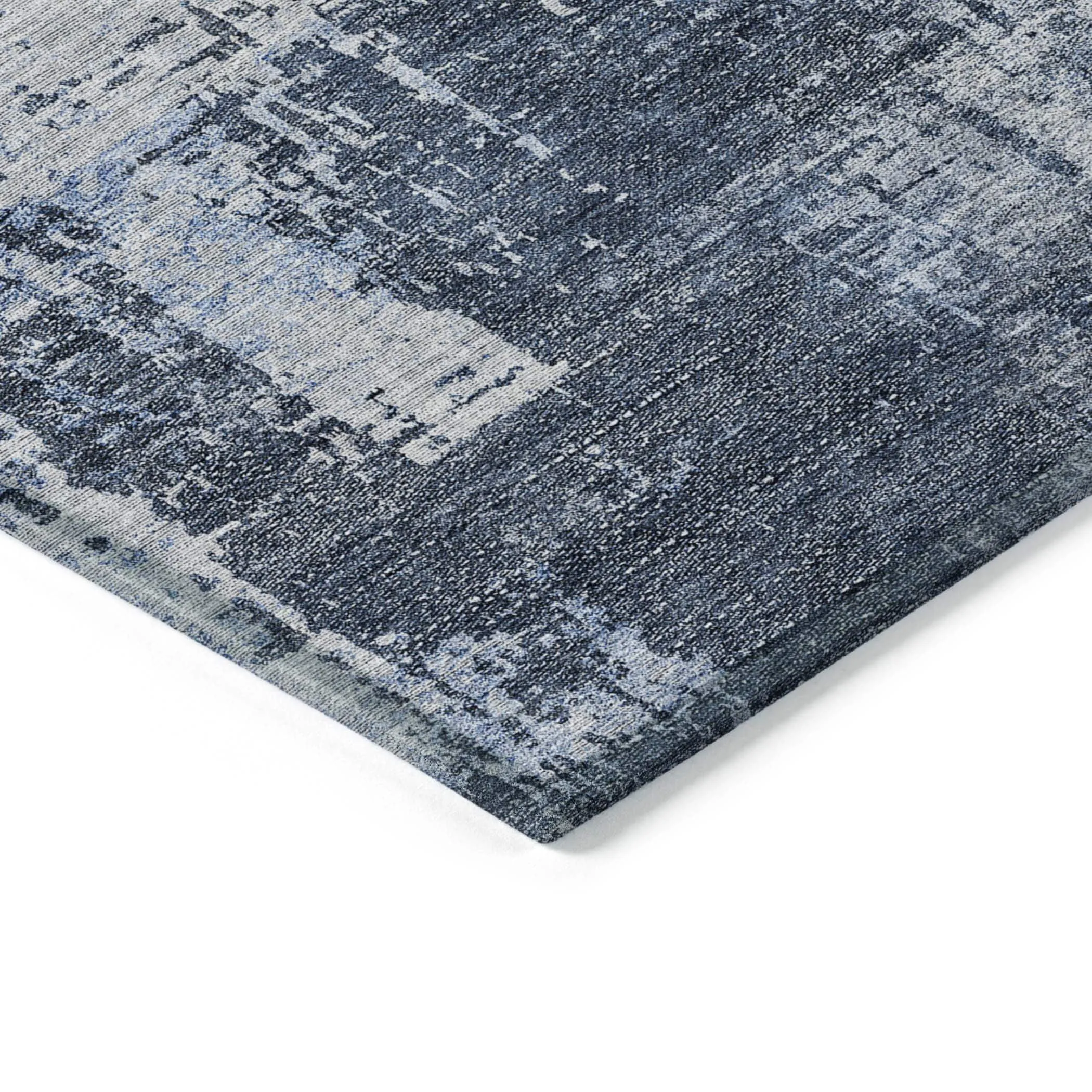 Machine Washable Indoor/ Outdoor Chantille Abstract Ombre Rug