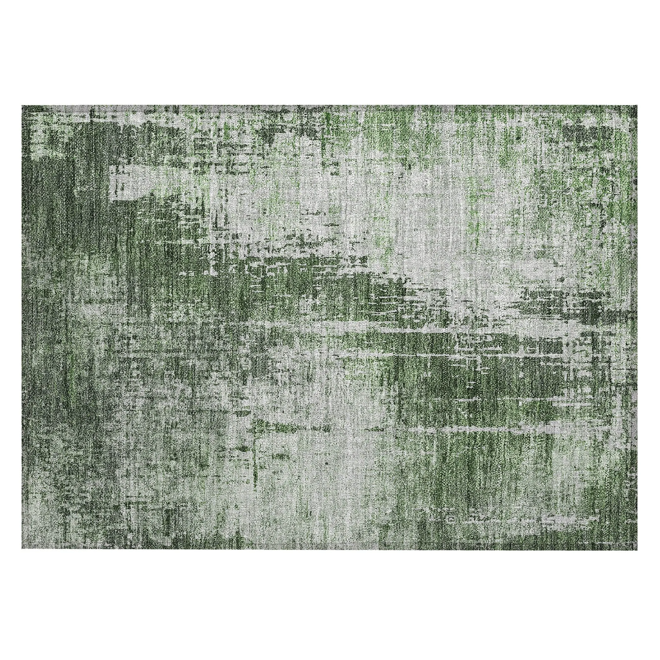 Machine Washable Indoor/ Outdoor Chantille Abstract Ombre Rug