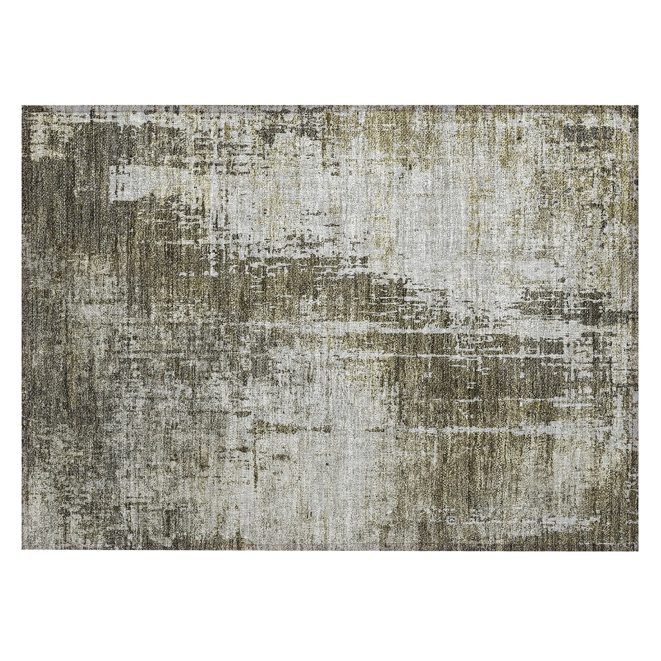 Machine Washable Indoor/ Outdoor Chantille Abstract Ombre Rug