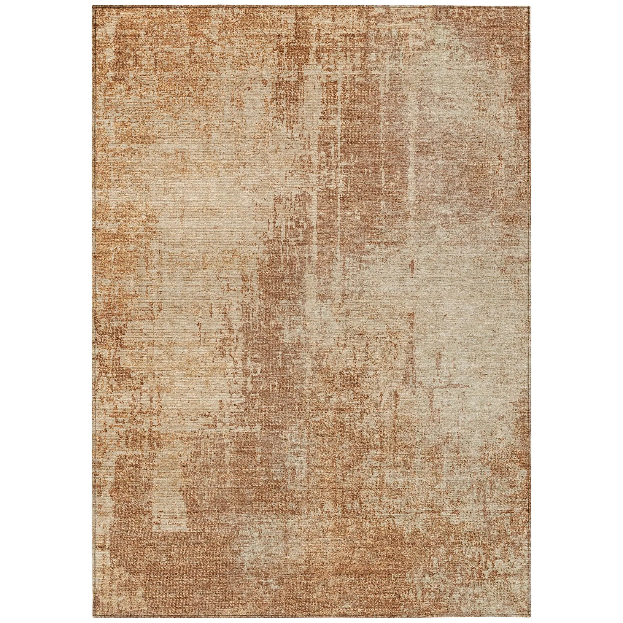 Machine Washable Indoor/ Outdoor Chantille Abstract Ombre Rug