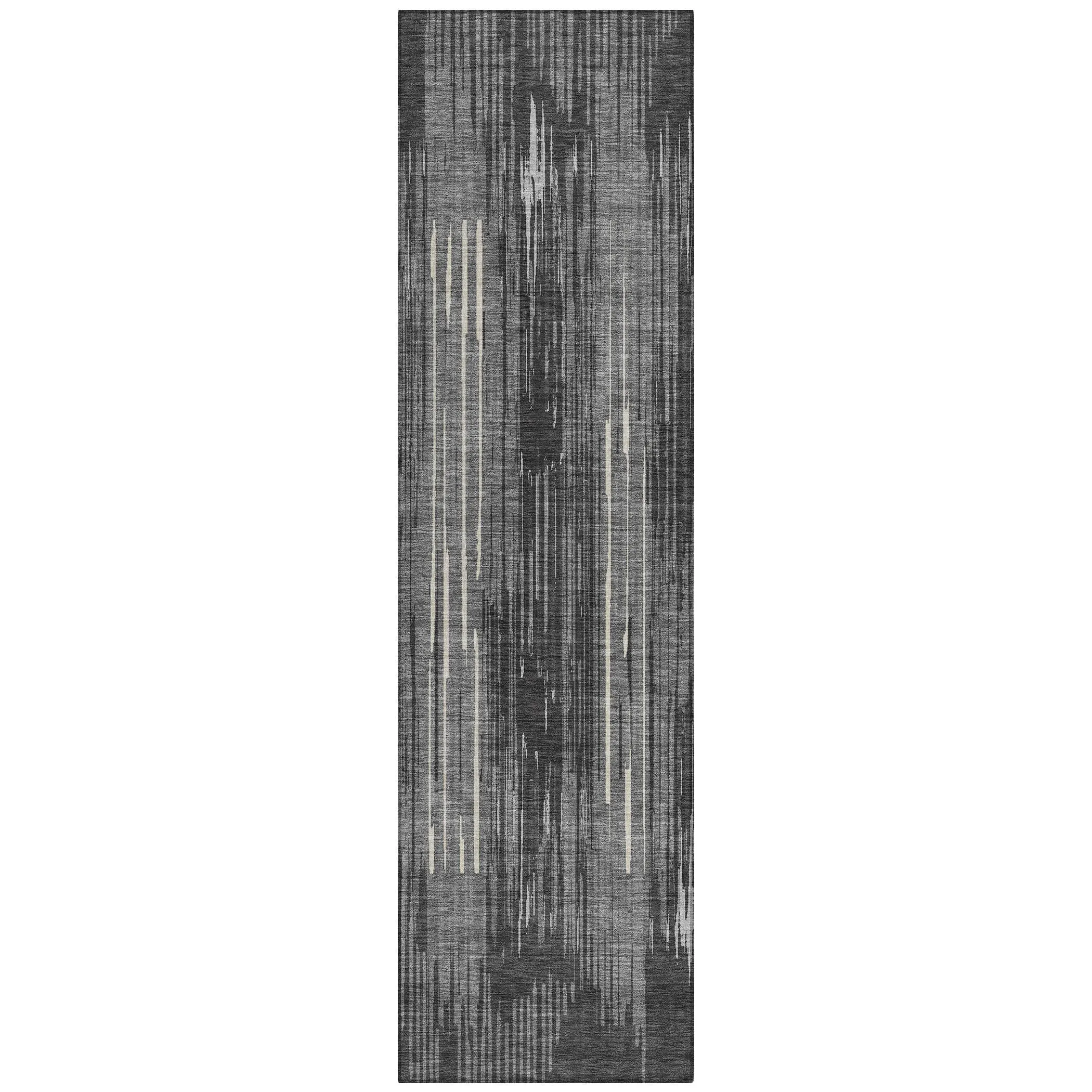 Machine Washable Indoor/ Outdoor Chantille Abstract Ombre Rug