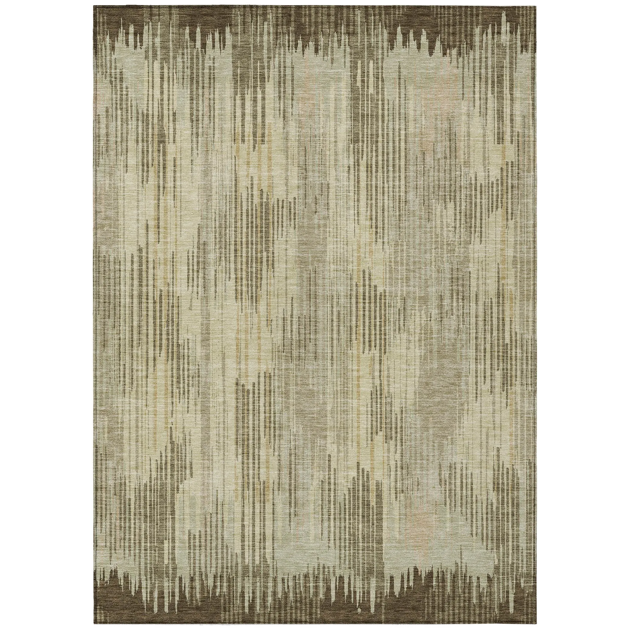 Machine Washable Indoor/ Outdoor Chantille Abstract Ombre Rug