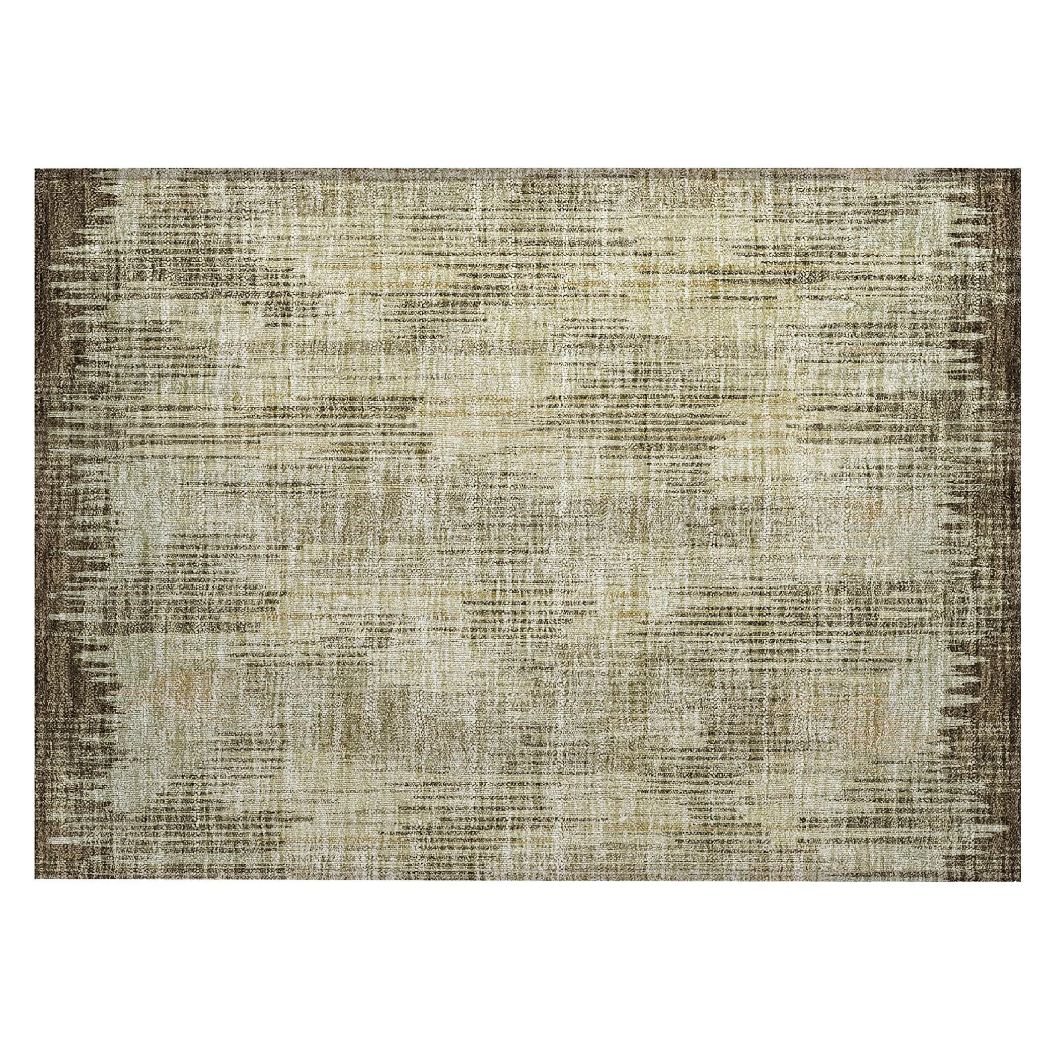 Machine Washable Indoor/ Outdoor Chantille Abstract Ombre Rug