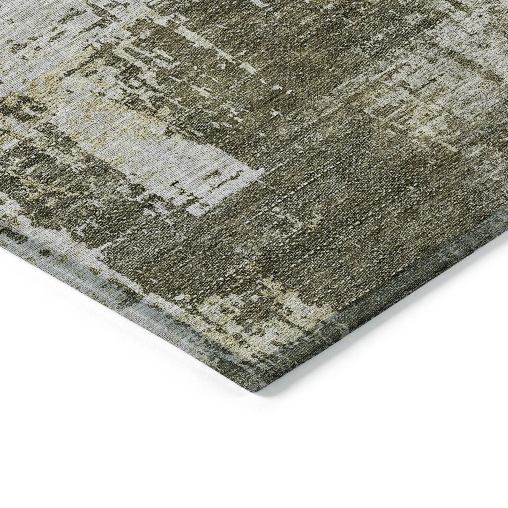 Machine Washable Indoor/ Outdoor Chantille Abstract Ombre Rug