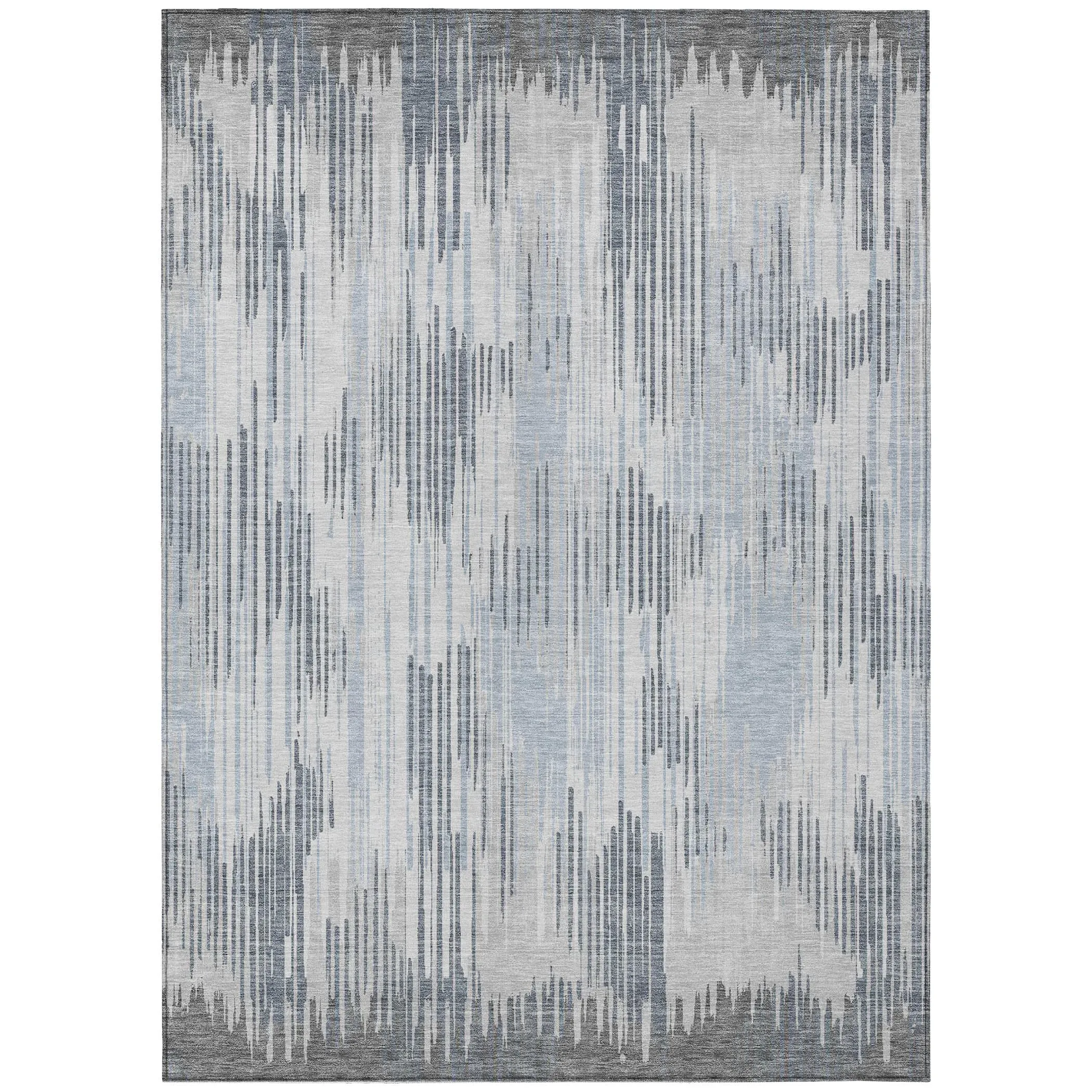 Machine Washable Indoor/ Outdoor Chantille Abstract Ombre Rug