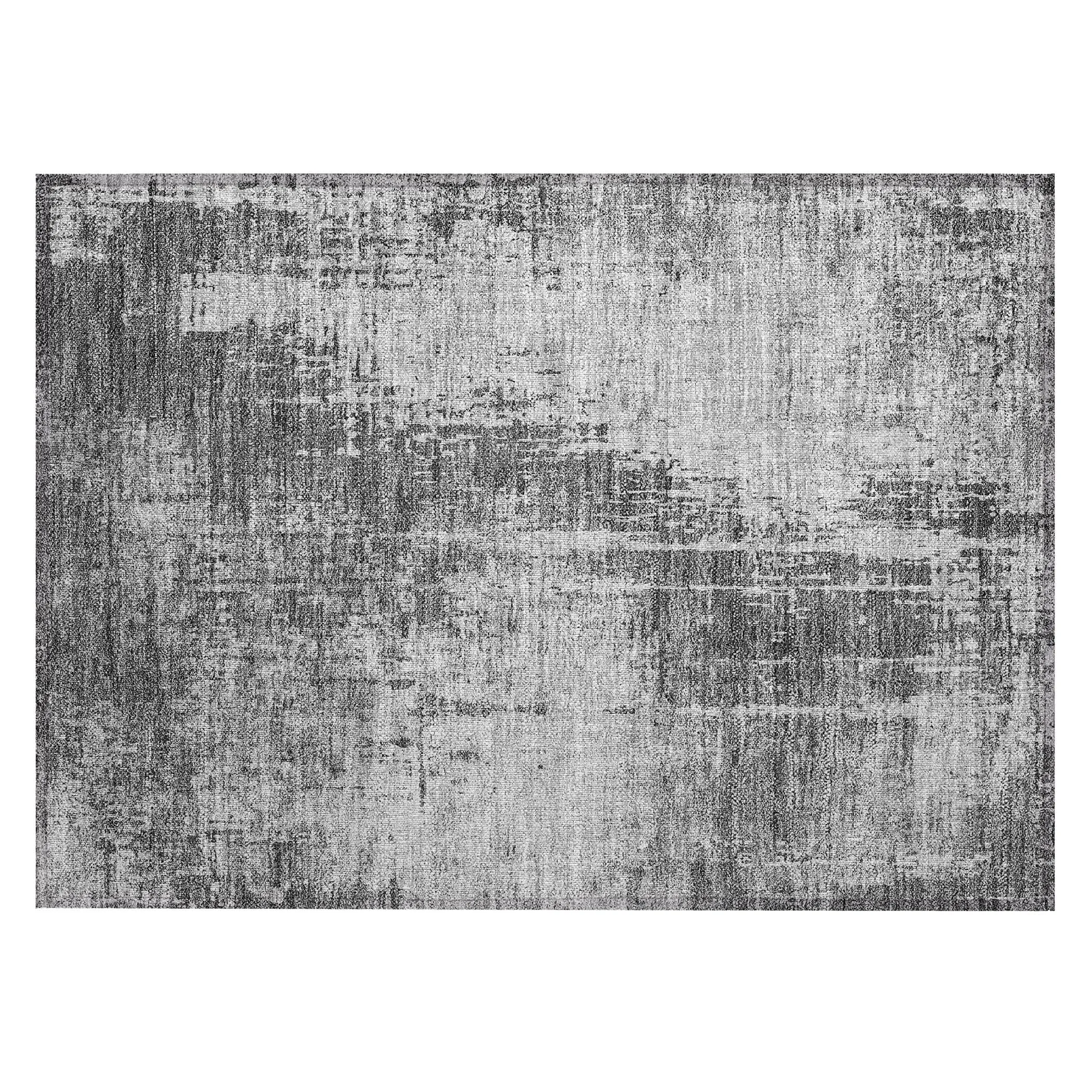 Machine Washable Indoor/ Outdoor Chantille Abstract Ombre Rug