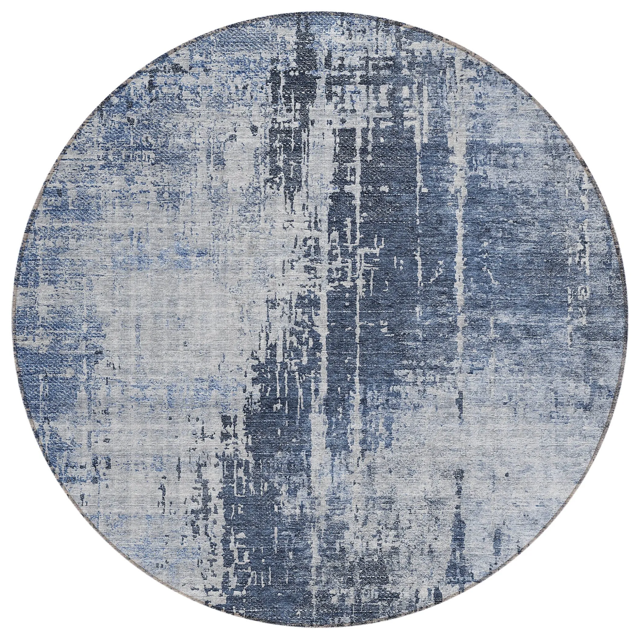 Machine Washable Indoor/ Outdoor Chantille Abstract Ombre Rug