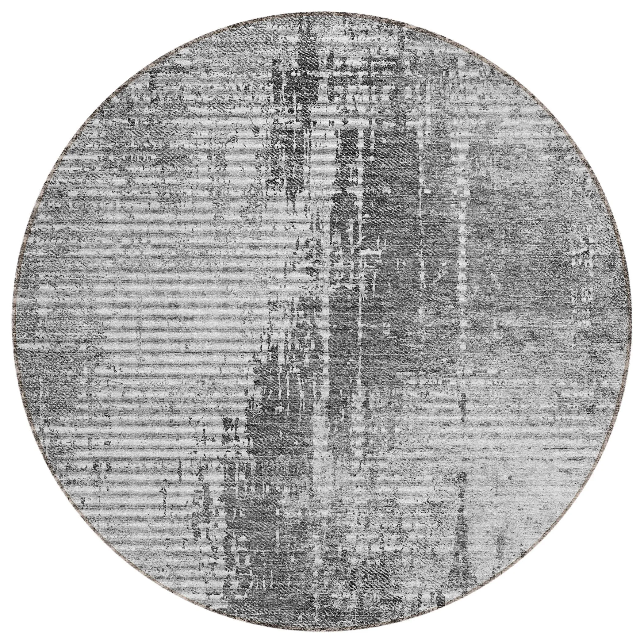 Machine Washable Indoor/ Outdoor Chantille Abstract Ombre Rug
