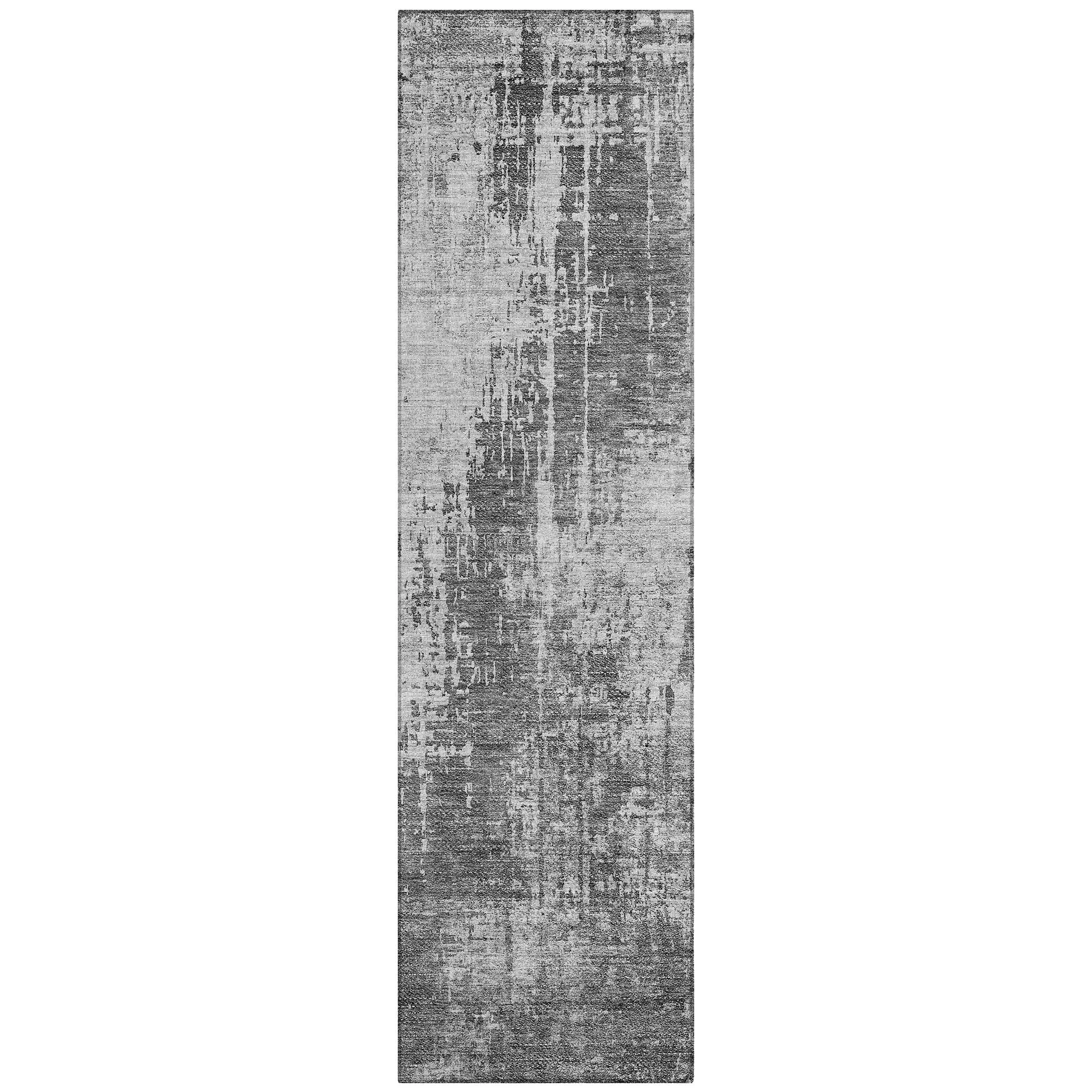 Machine Washable Indoor/ Outdoor Chantille Abstract Ombre Rug