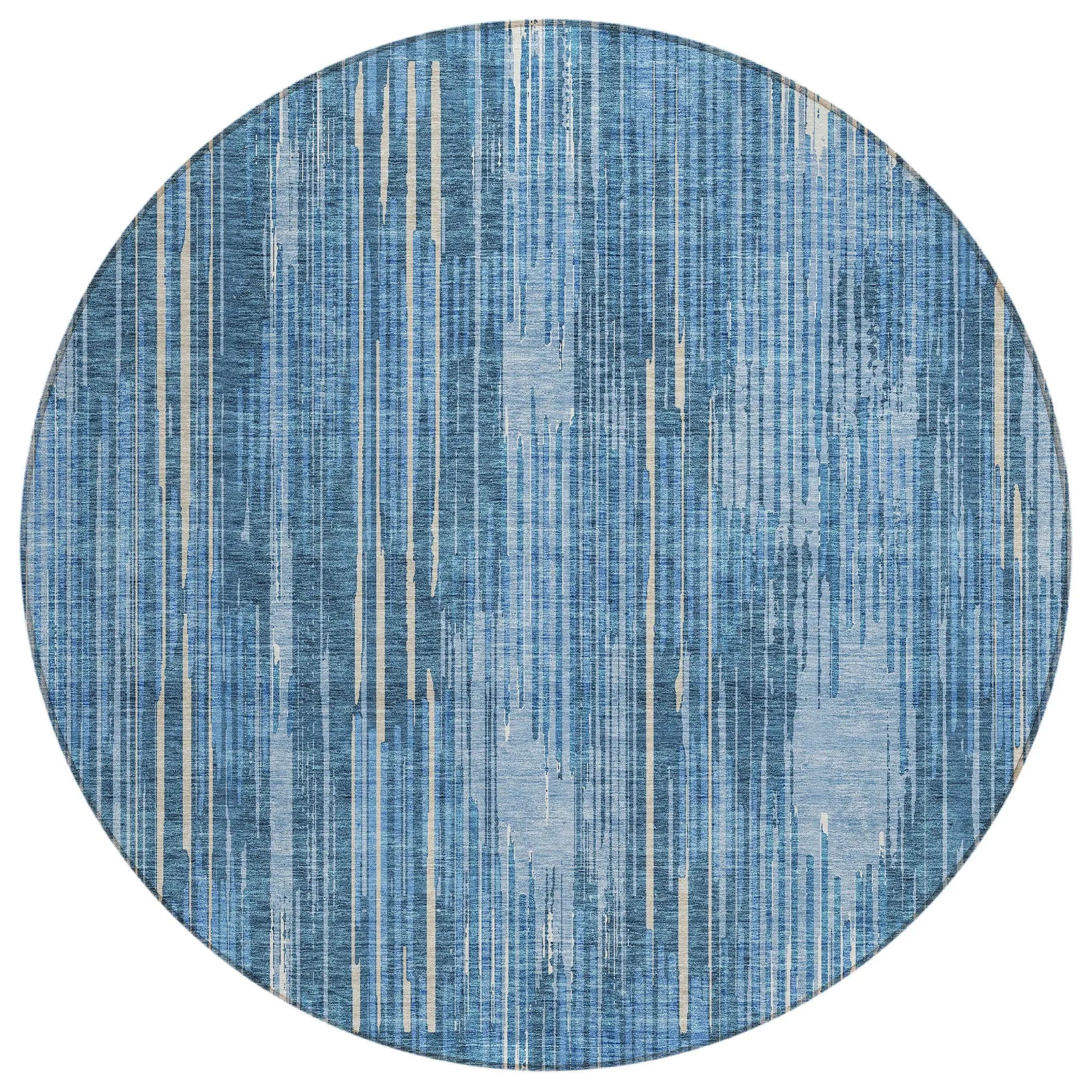 Machine Washable Indoor/ Outdoor Chantille Abstract Ombre Rug