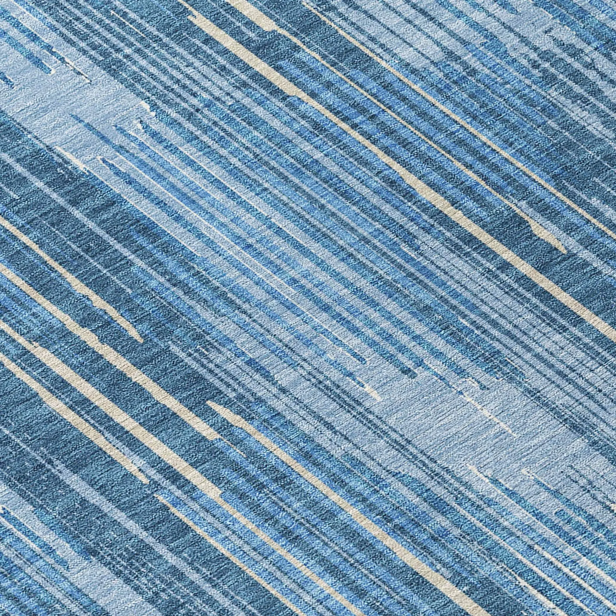 Machine Washable Indoor/ Outdoor Chantille Abstract Ombre Rug