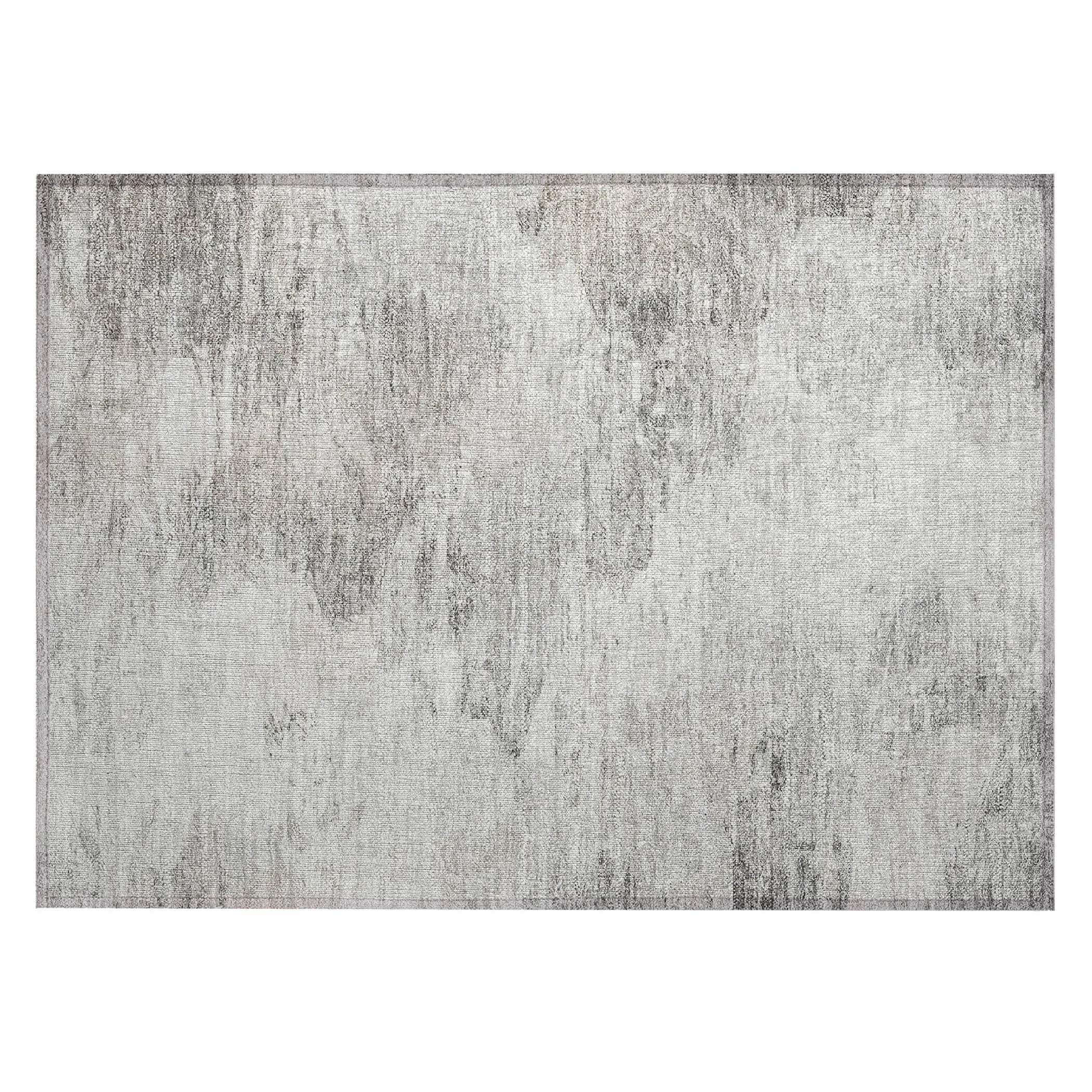 Machine Washable Indoor/ Outdoor Chantille Abstract Watercolor Rug