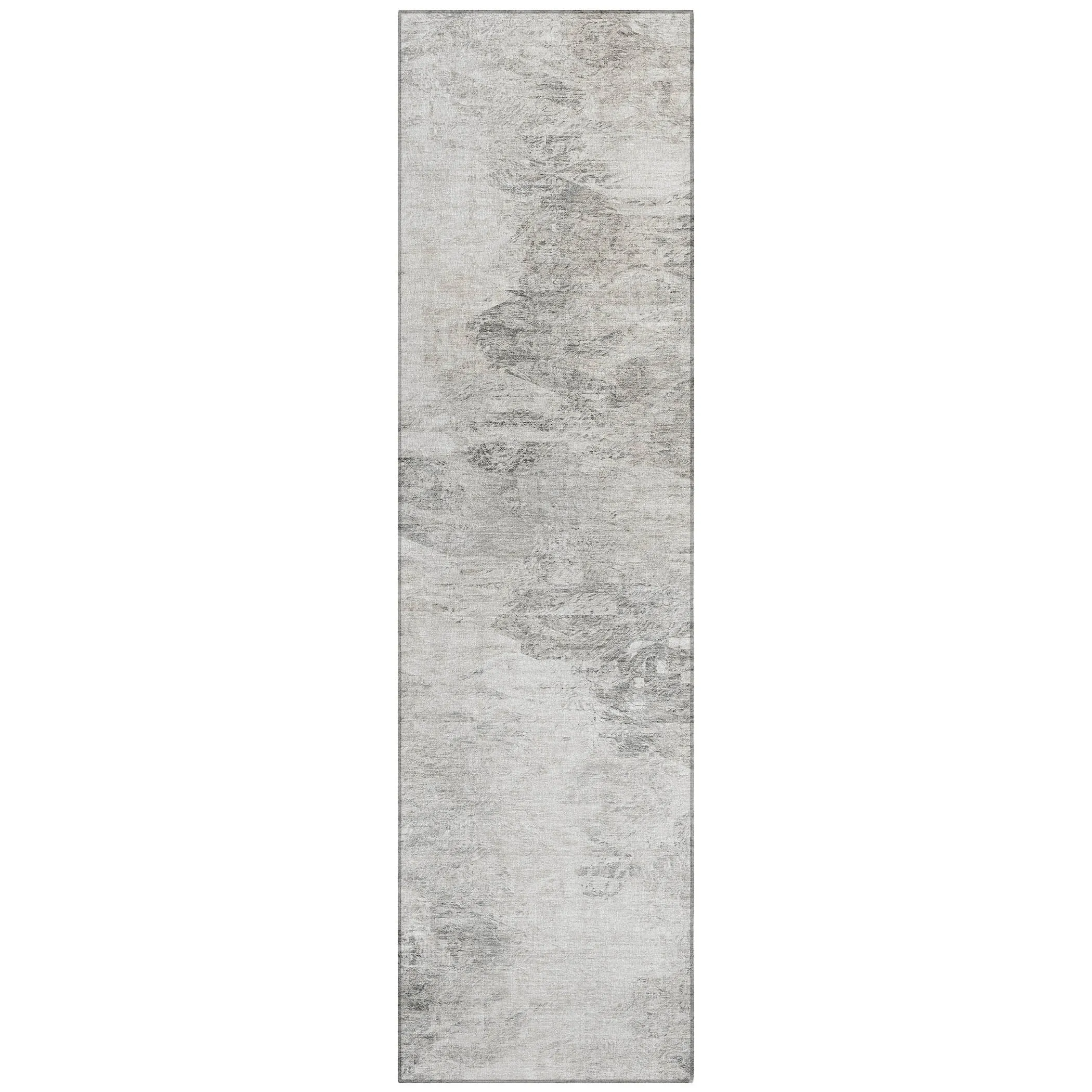 Machine Washable Indoor/ Outdoor Chantille Abstract Watercolor Rug