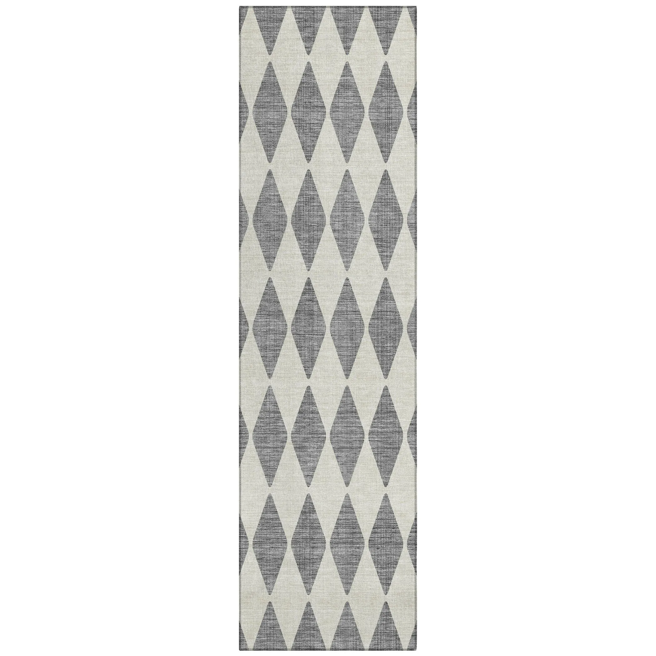 Machine Washable Indoor/ Outdoor Chantille Argyle Rug