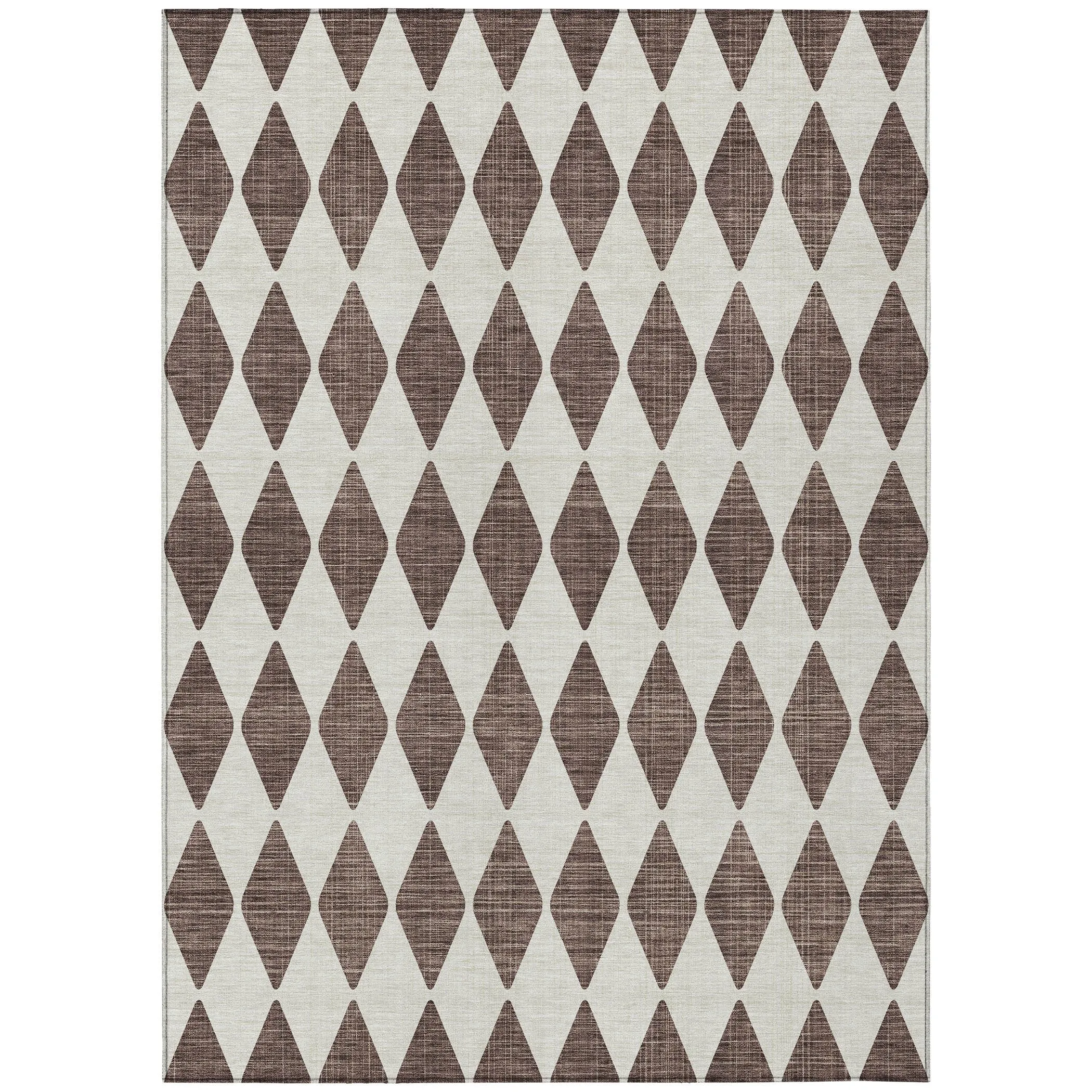 Machine Washable Indoor/ Outdoor Chantille Argyle Rug