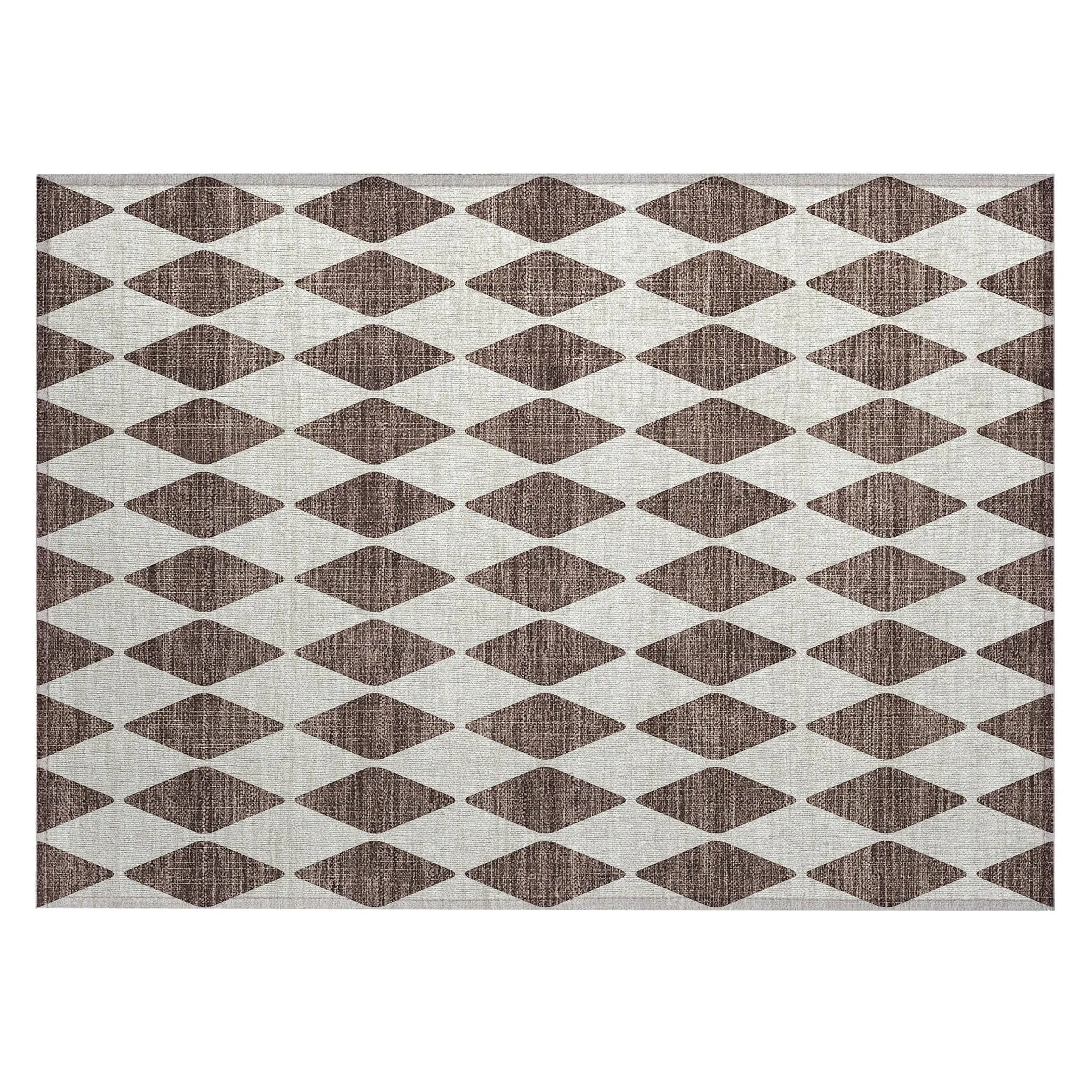 Machine Washable Indoor/ Outdoor Chantille Argyle Rug