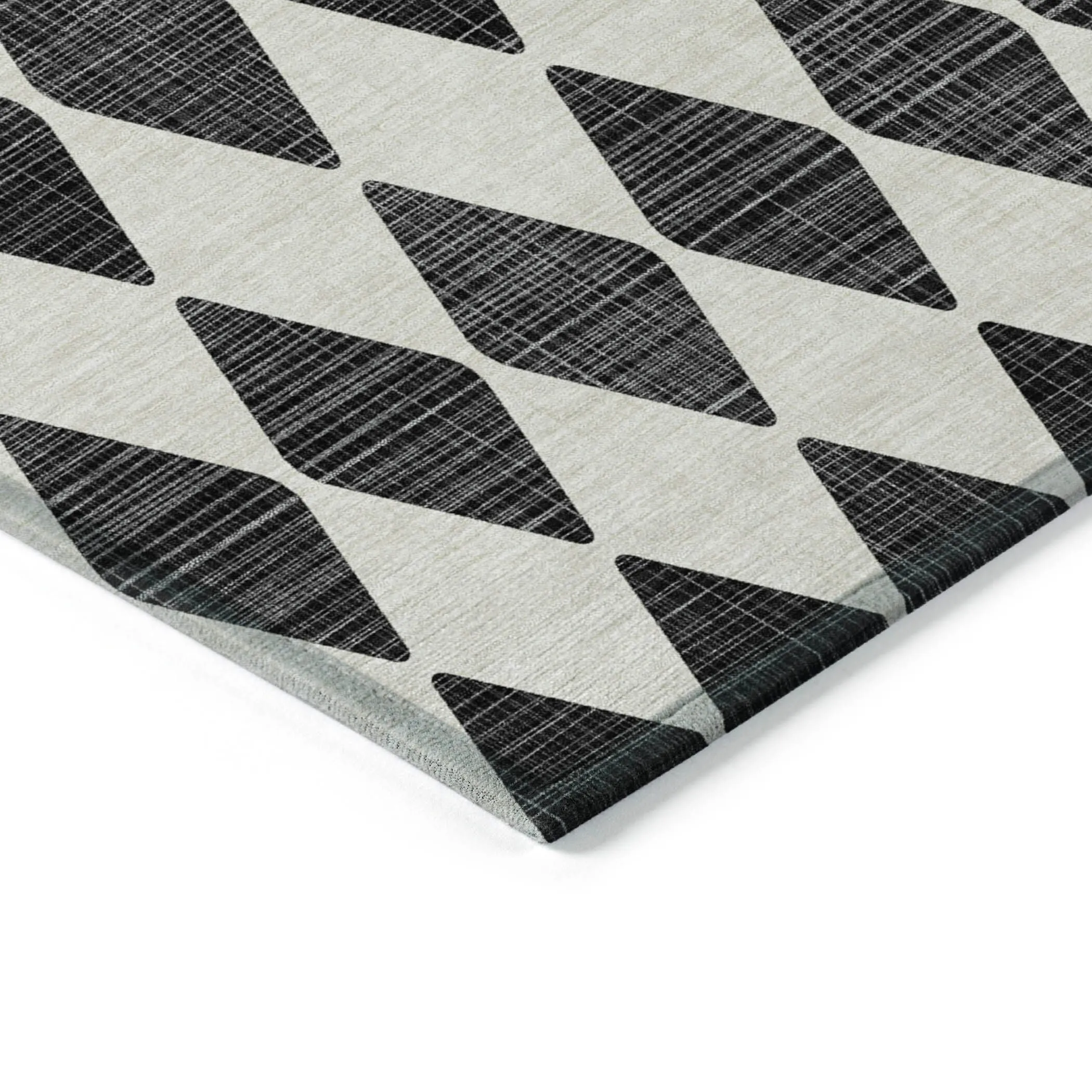 Machine Washable Indoor/ Outdoor Chantille Argyle Rug