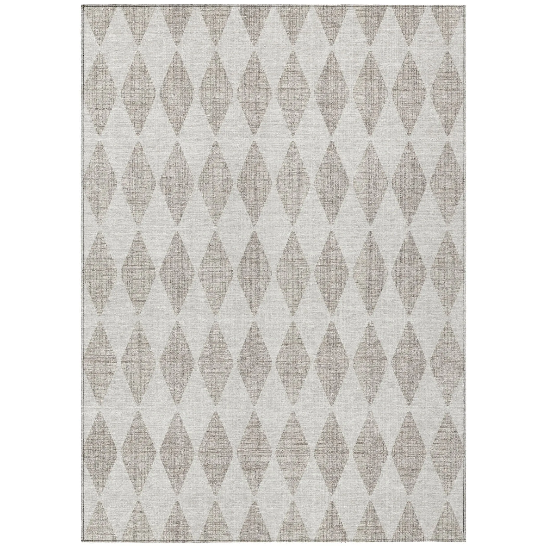 Machine Washable Indoor/ Outdoor Chantille Argyle Rug