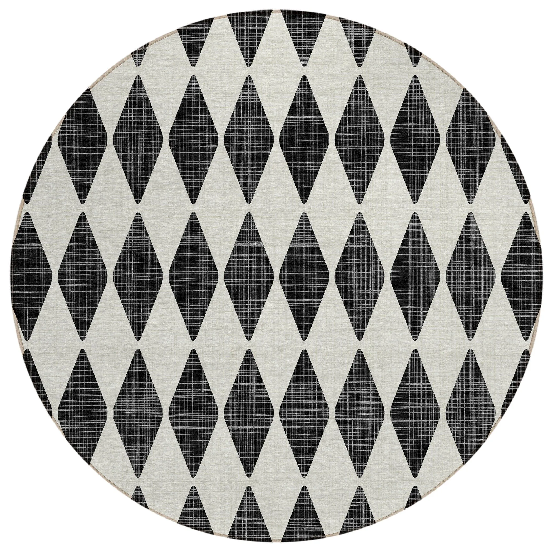 Machine Washable Indoor/ Outdoor Chantille Argyle Rug