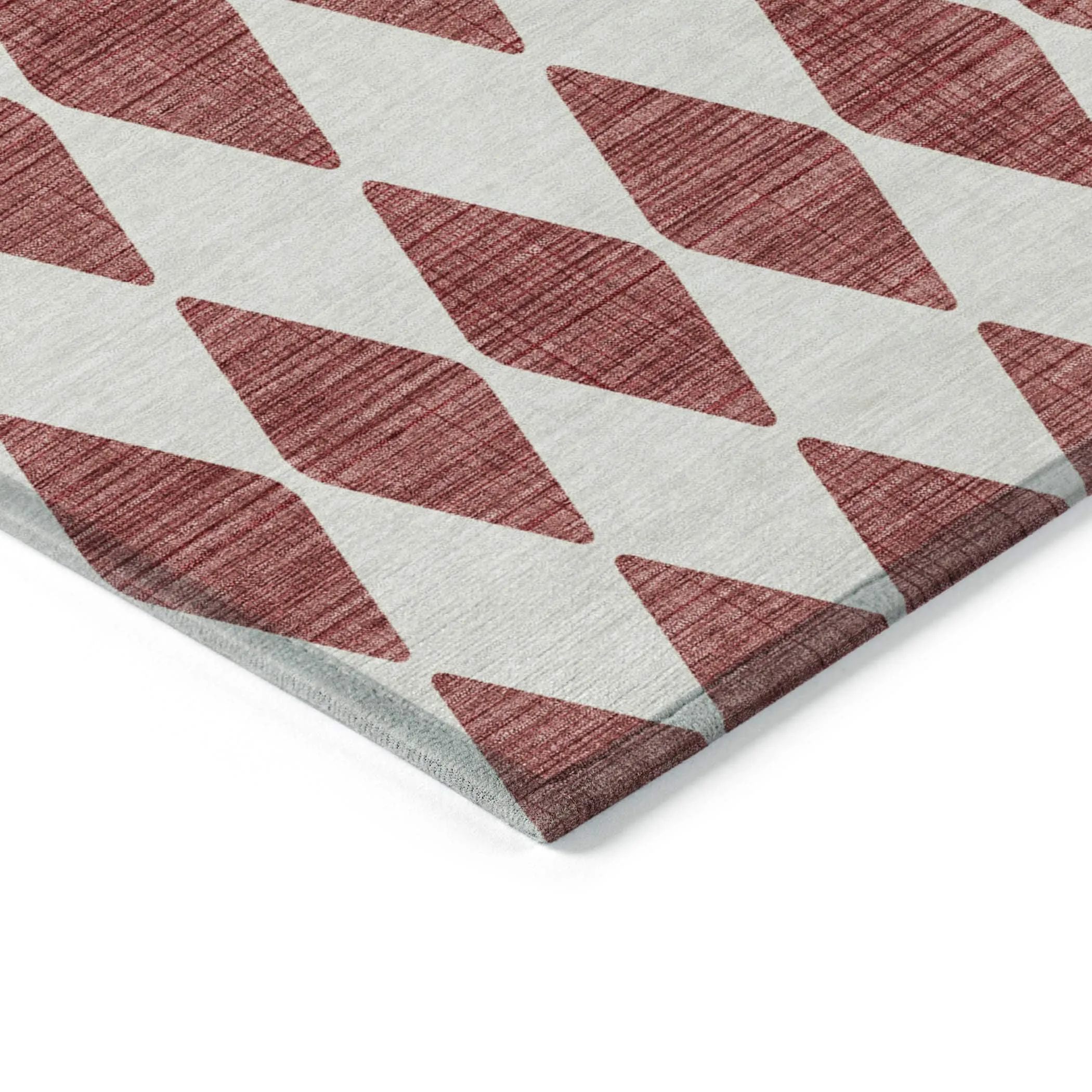 Machine Washable Indoor/ Outdoor Chantille Argyle Rug