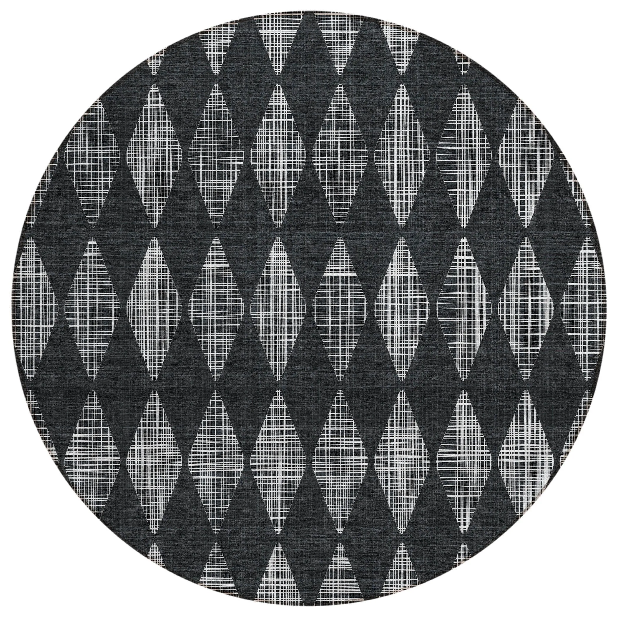 Machine Washable Indoor/ Outdoor Chantille Argyle Rug