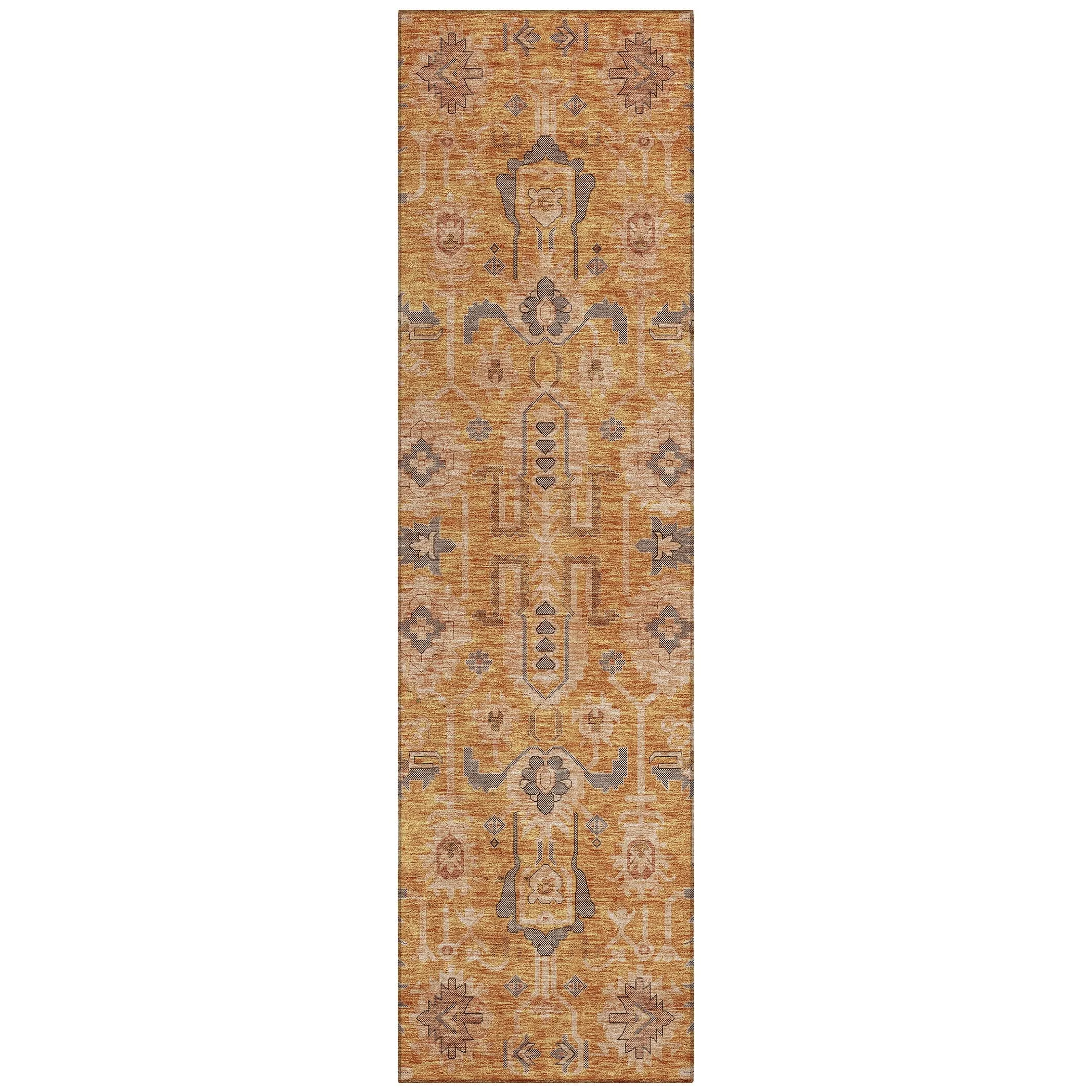 Machine Washable Indoor/ Outdoor Chantille Boho Traditional Rug
